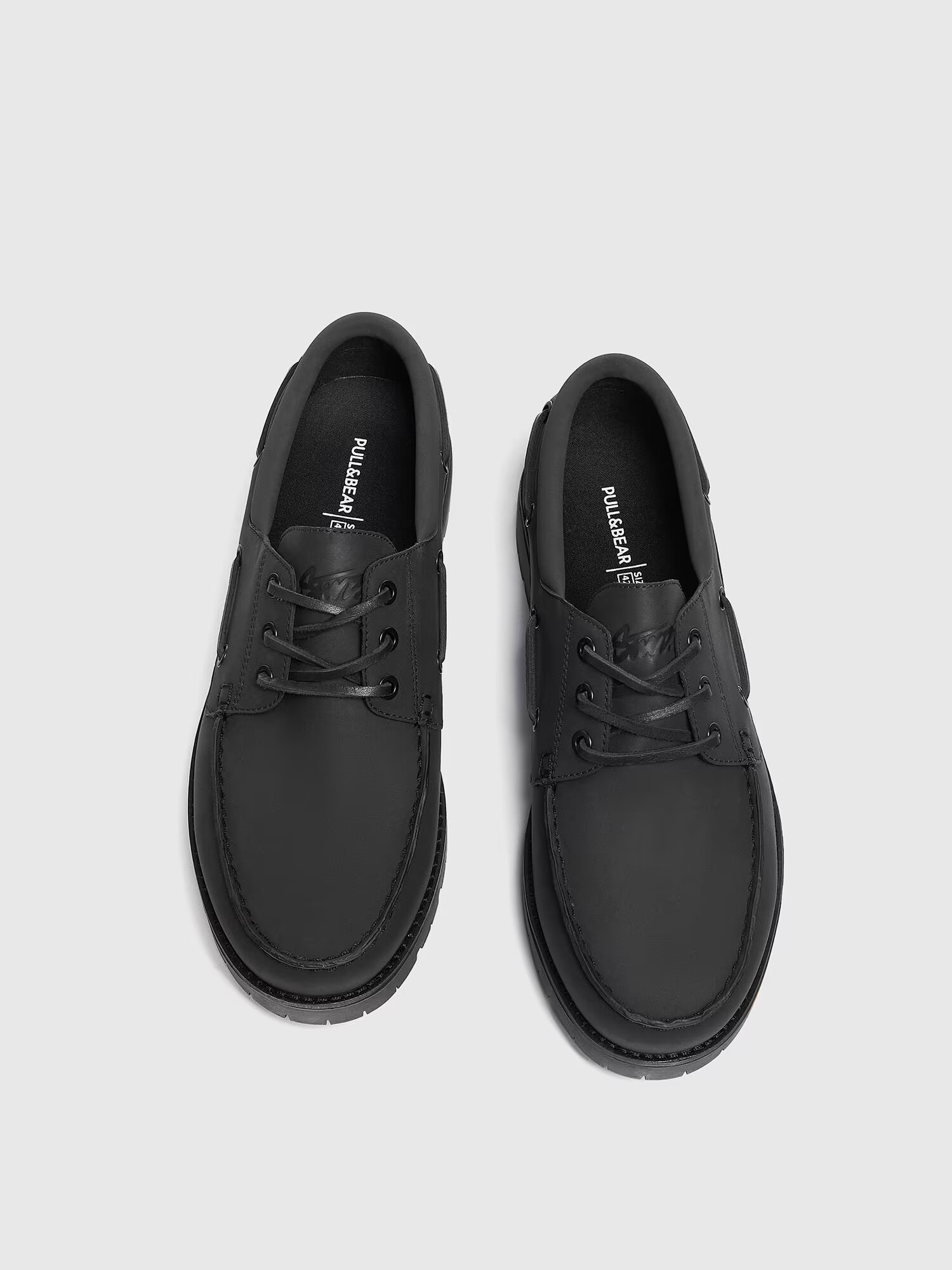 Pull&Bear Mocasini negru - Pled.ro