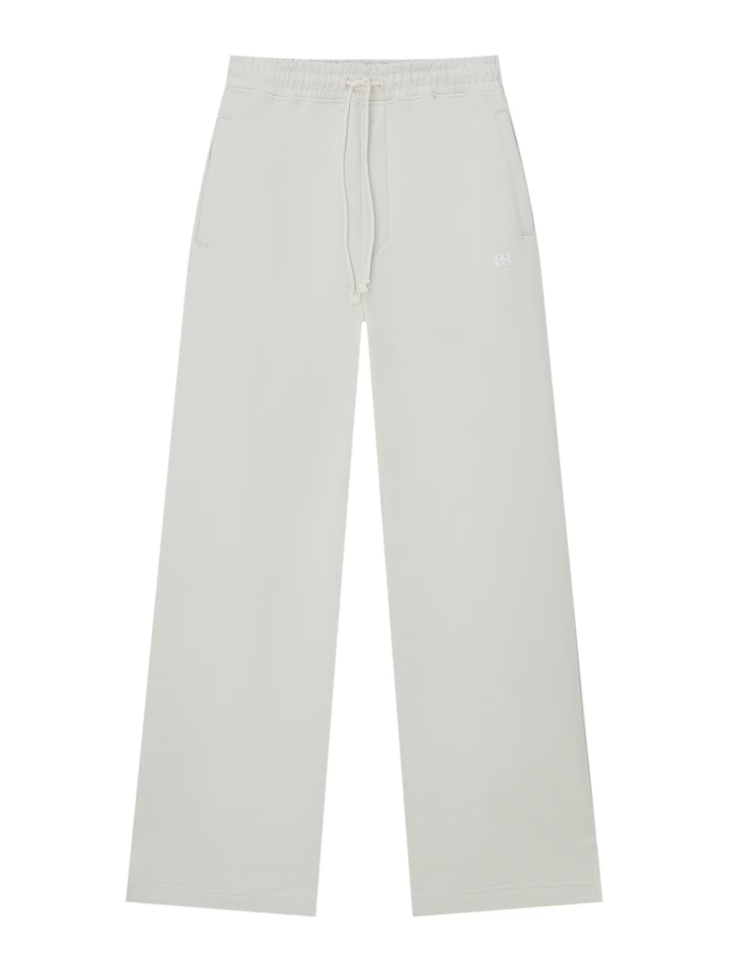 Pull&Bear Pantaloni alb - Pled.ro