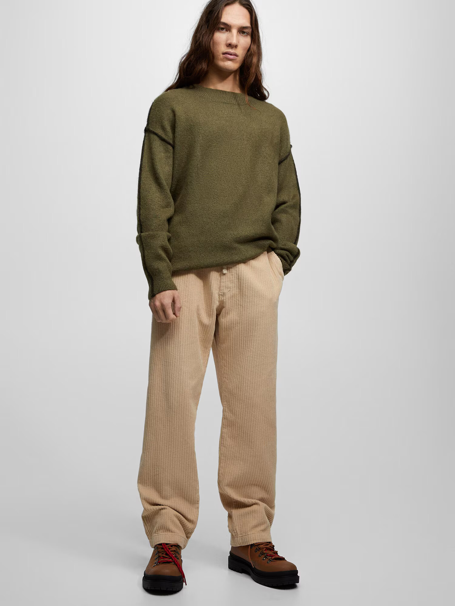 Pull&Bear Pantaloni bej deschis - Pled.ro