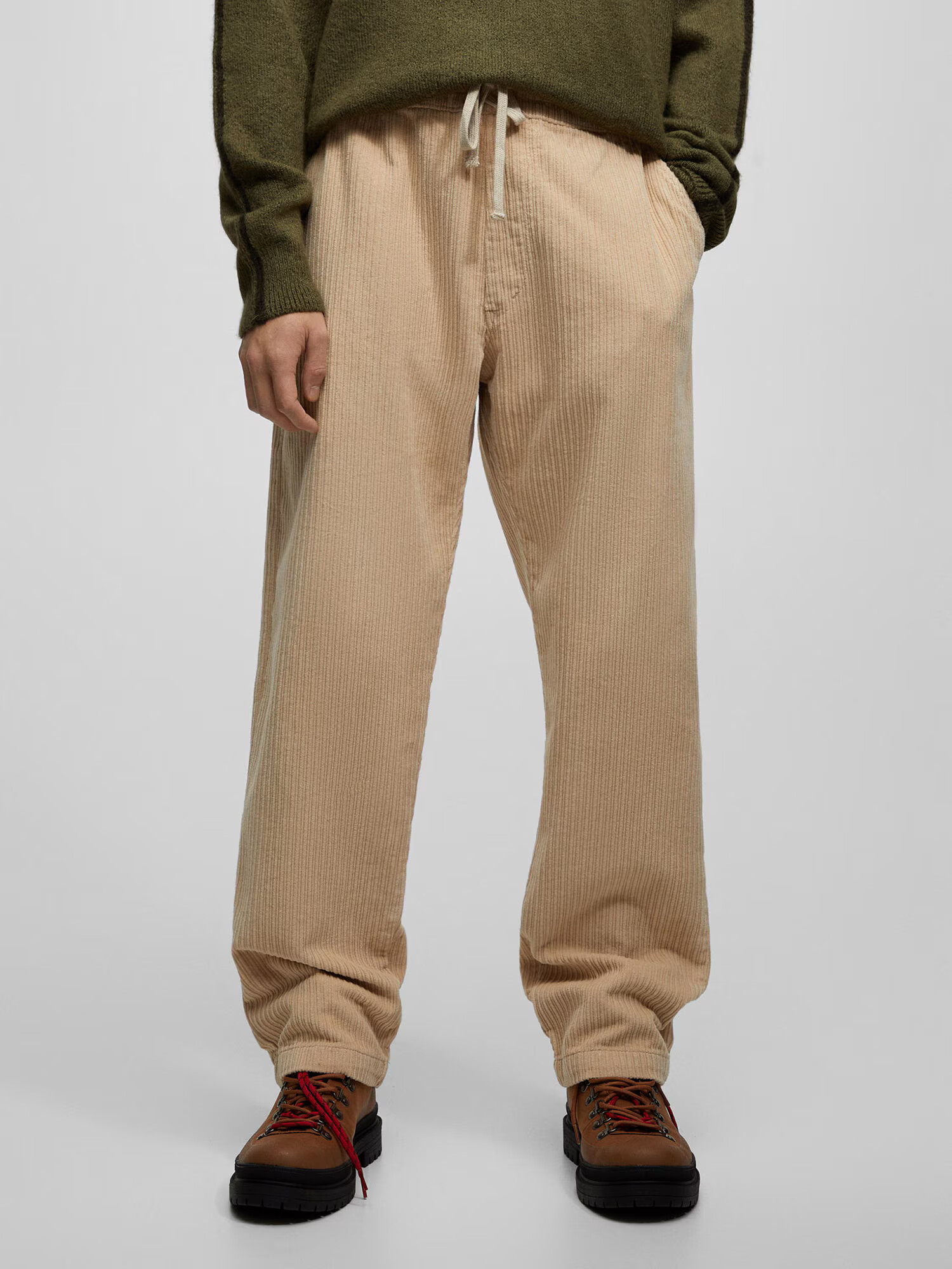 Pull&Bear Pantaloni bej deschis - Pled.ro