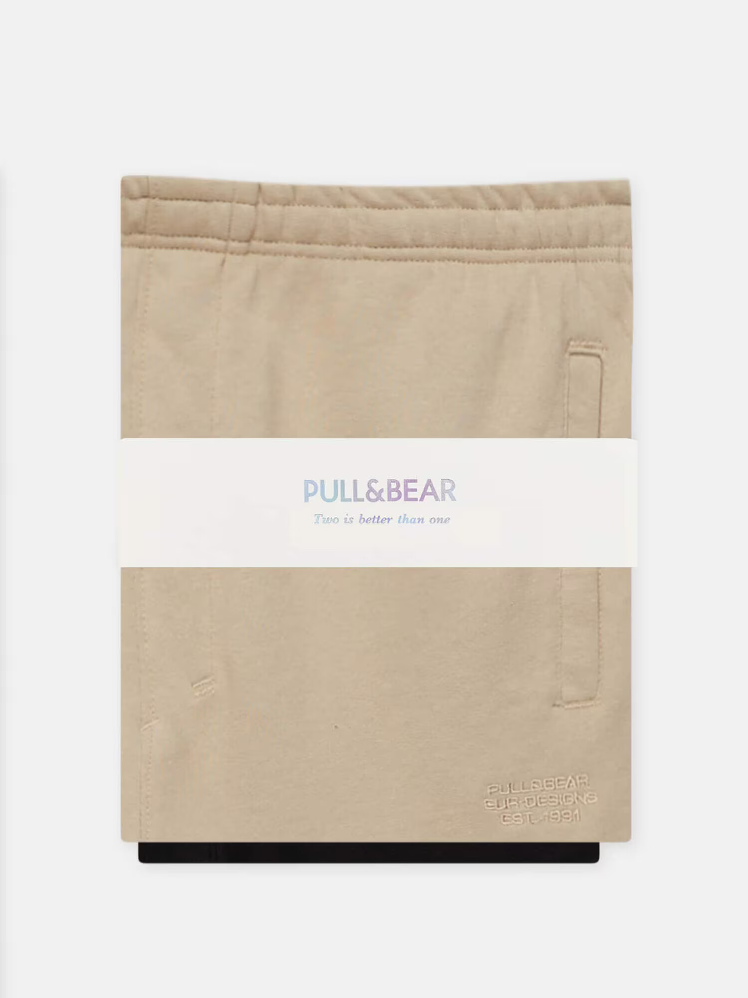 Pull&Bear Pantaloni bej / negru - Pled.ro