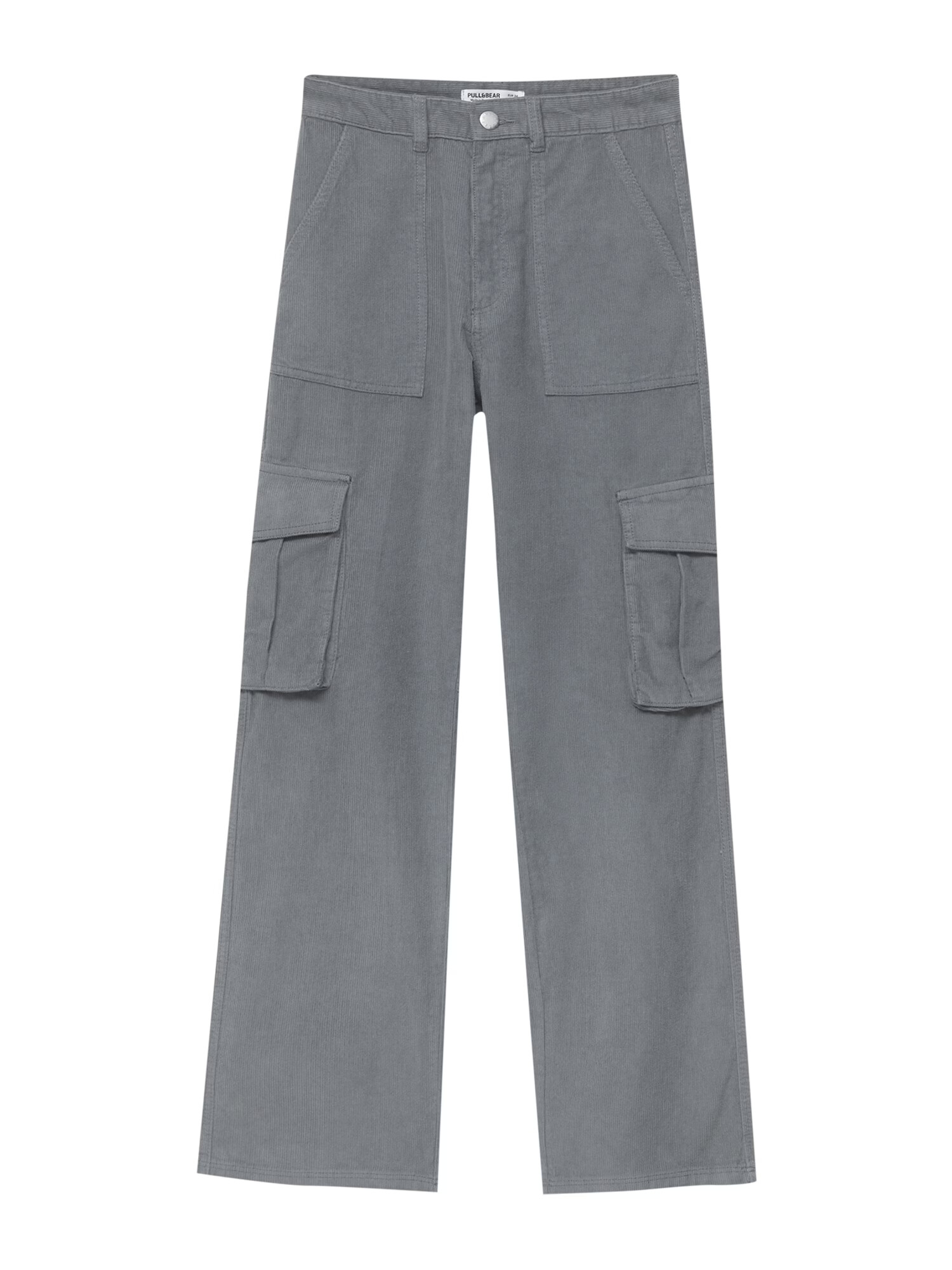 Pull&Bear Pantaloni cu buzunare gri - Pled.ro