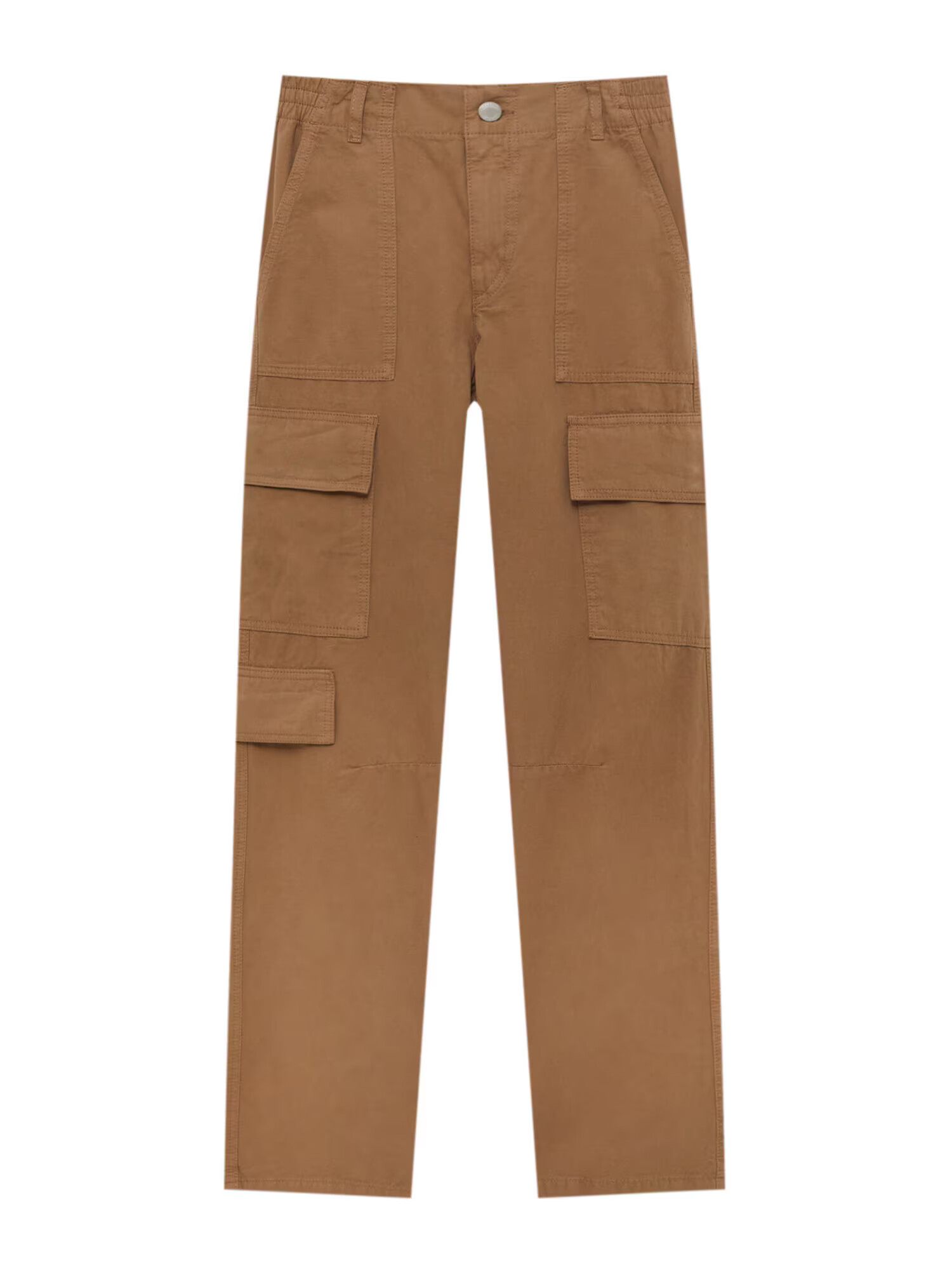 Pull&Bear Pantaloni cu buzunare maro - Pled.ro