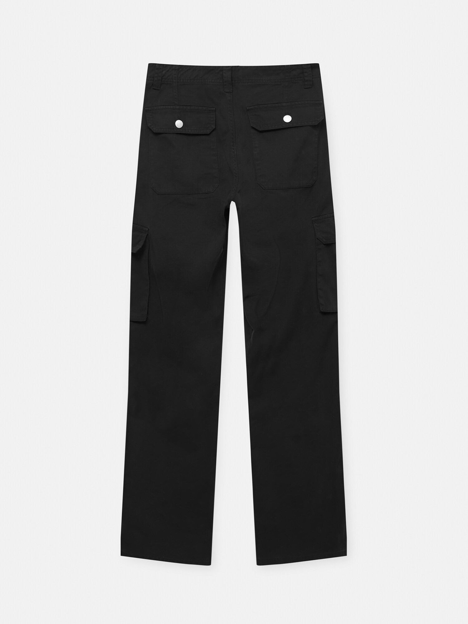 Pull&Bear Pantaloni cu buzunare negru - Pled.ro