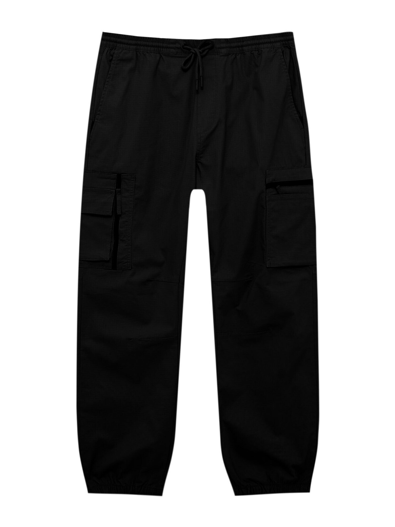 Pull&Bear Pantaloni cu buzunare negru - Pled.ro