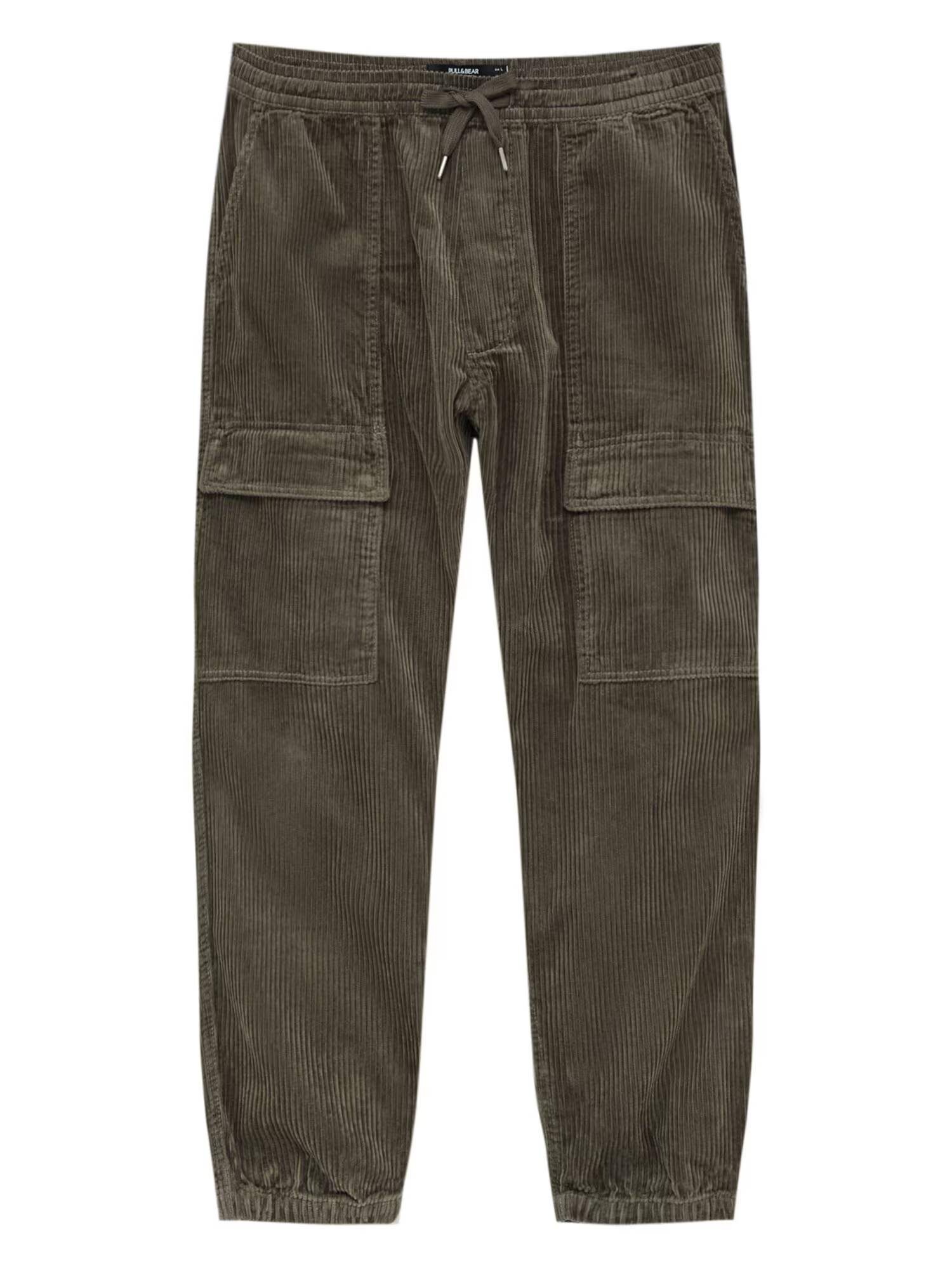 Pull&Bear Pantaloni cu buzunare verde închis - Pled.ro