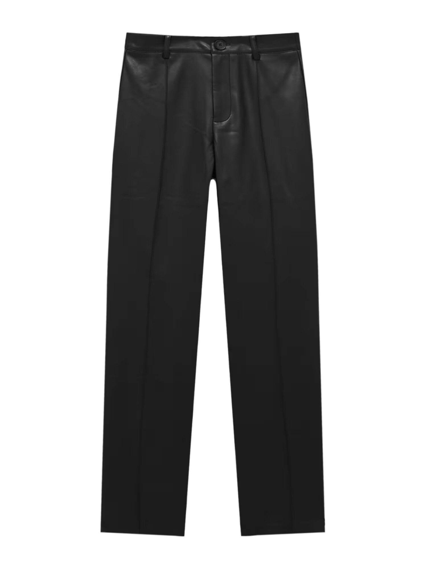 Pull&Bear Pantaloni cu dungă negru - Pled.ro