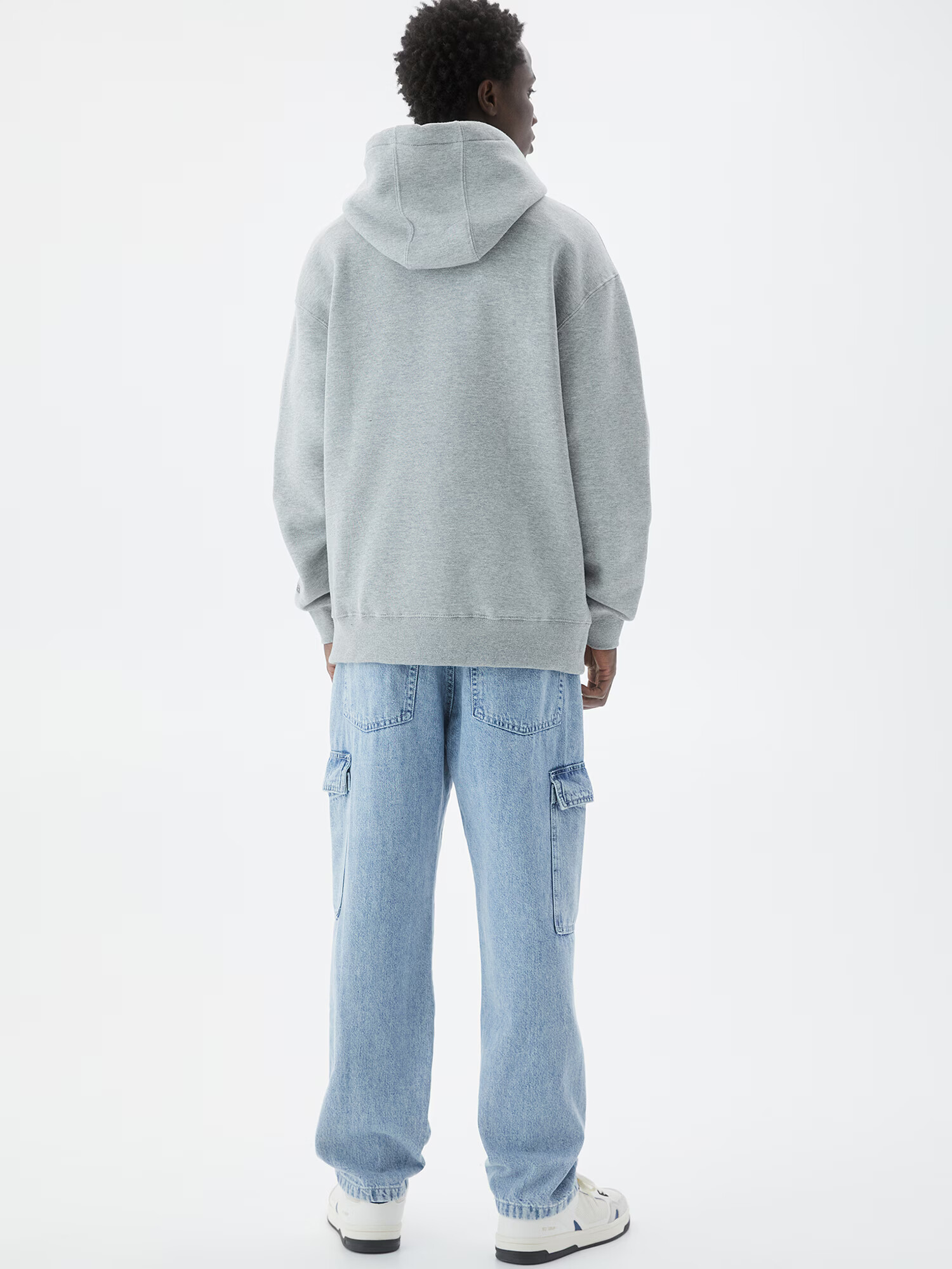 Pull&Bear Pantaloni eleganți albastru denim - Pled.ro