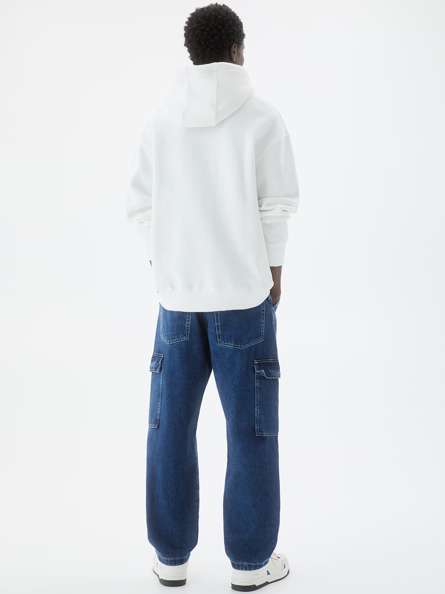 Pull&Bear Pantaloni eleganți albastru denim - Pled.ro