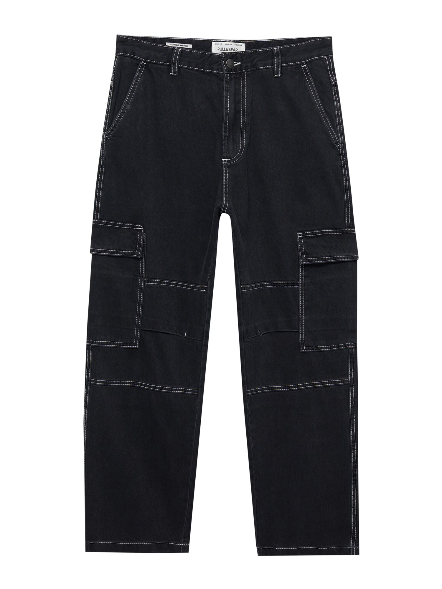 Pull&Bear Pantaloni eleganți negru - Pled.ro