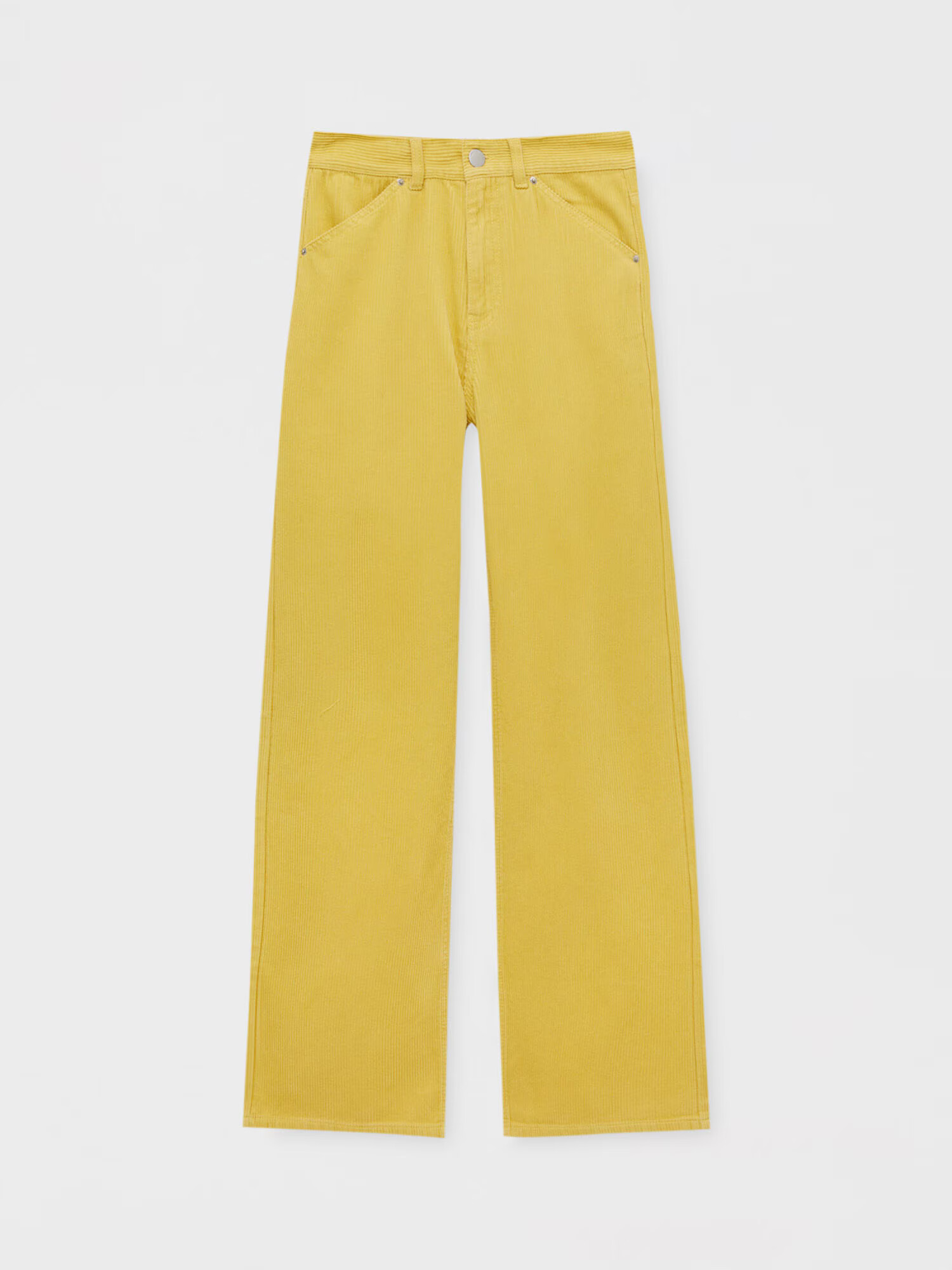 Pull&Bear Pantaloni galben - Pled.ro