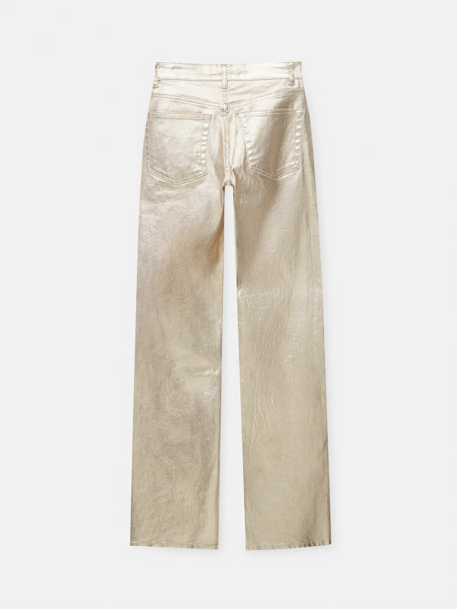 Pull&Bear Pantaloni galben auriu - Pled.ro