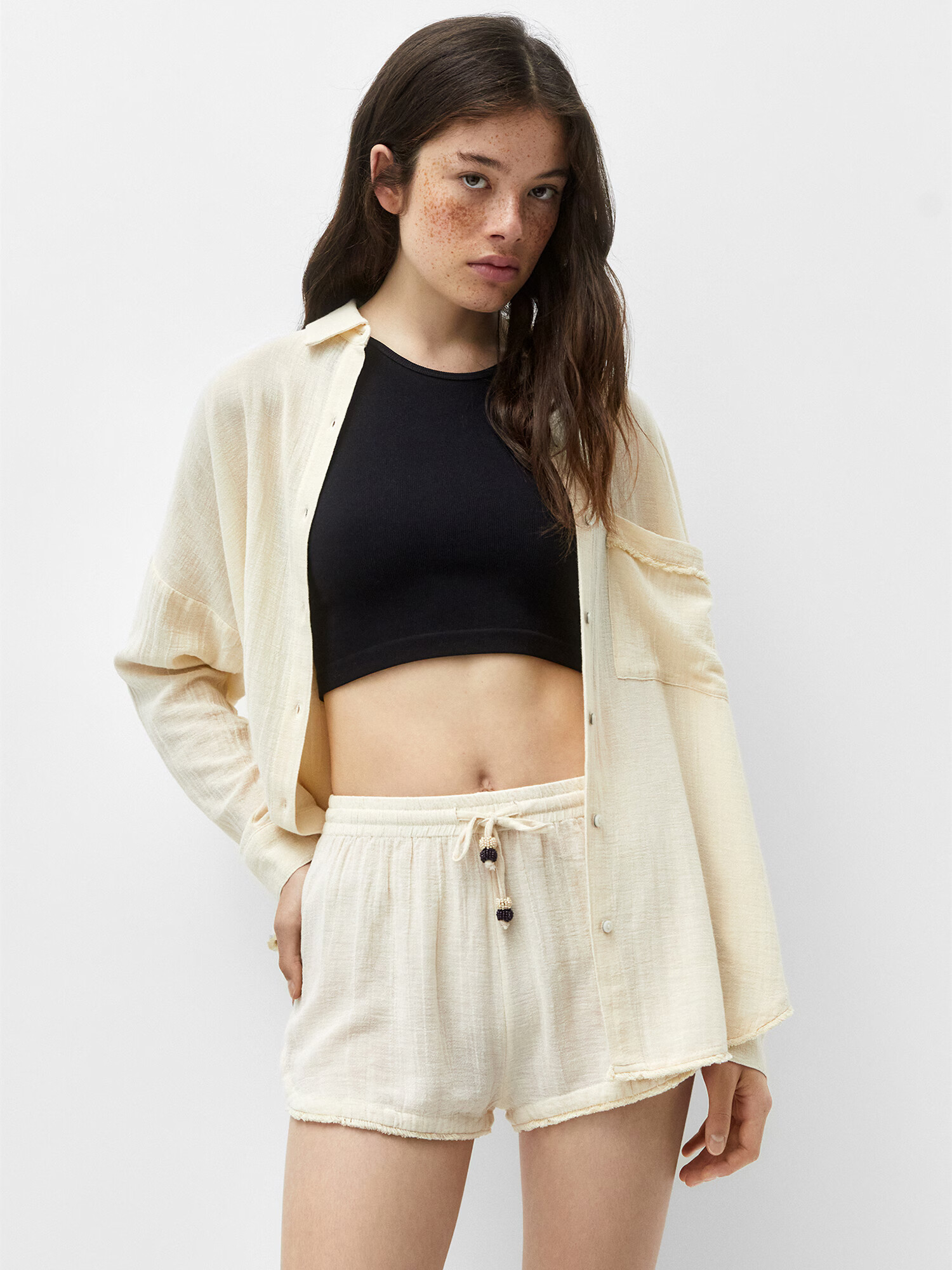 Pull&Bear Pantaloni grej - Pled.ro