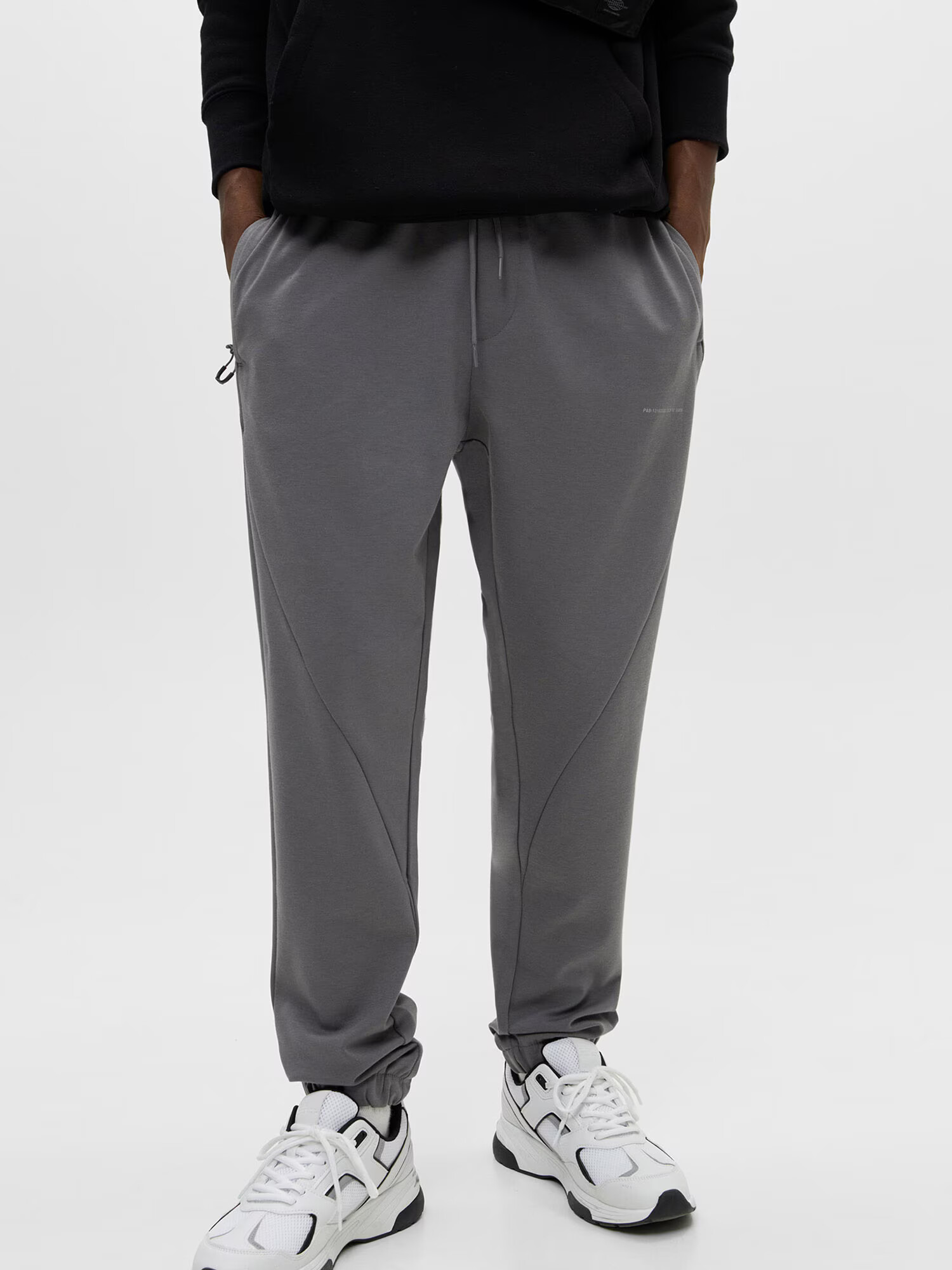 Pull&Bear Pantaloni gri - Pled.ro