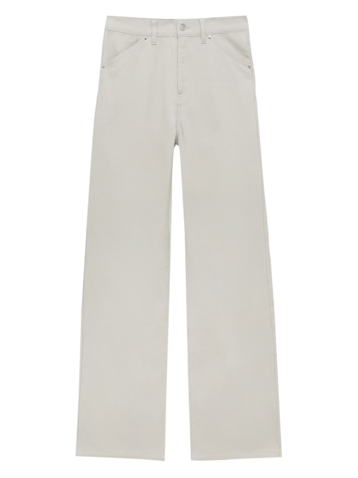 Pull&Bear Pantaloni gri deschis - Pled.ro