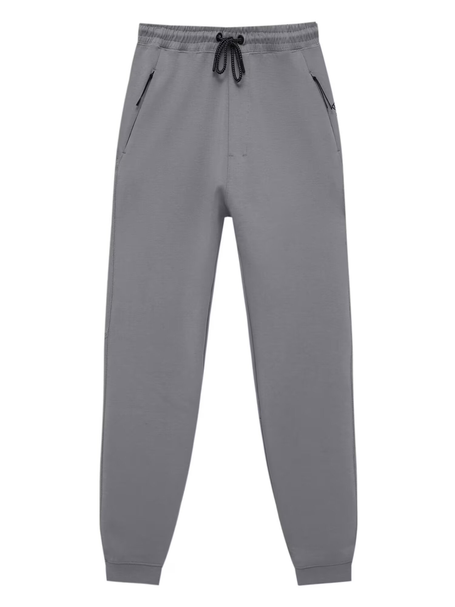 Pull&Bear Pantaloni gri închis / negru - Pled.ro