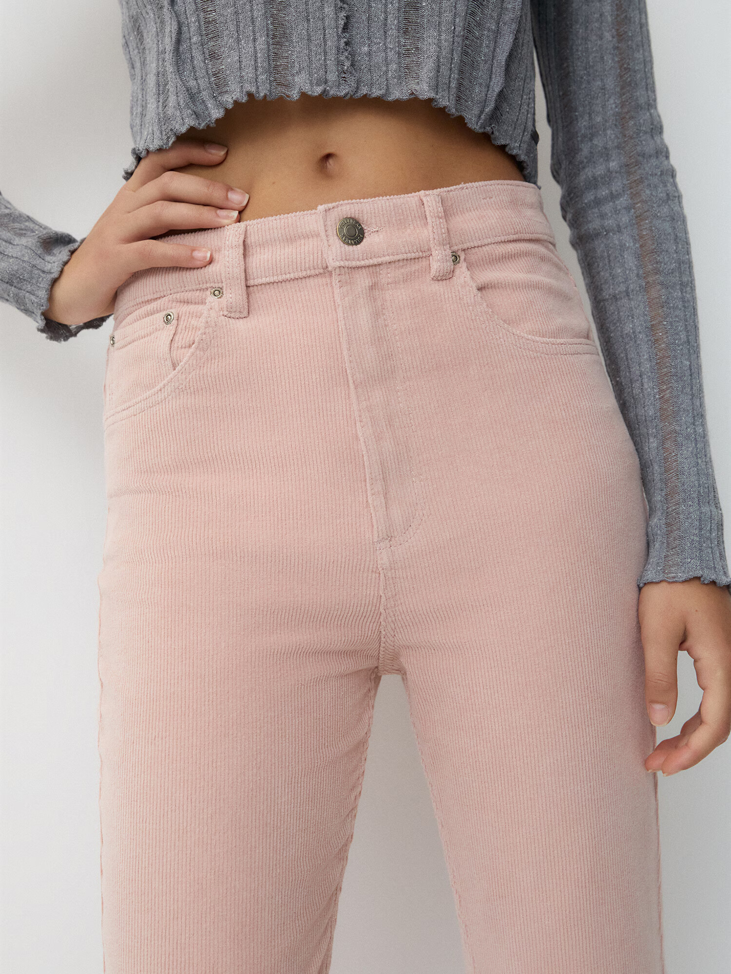 Pull&Bear Pantaloni roz - Pled.ro