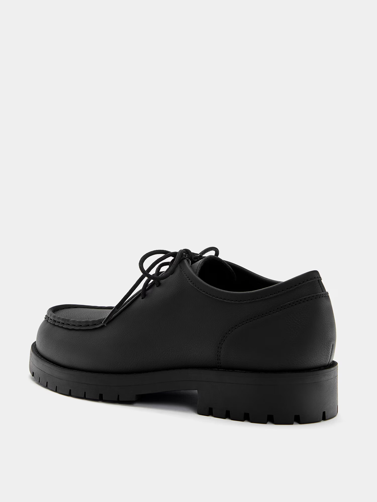 Pull&Bear Pantofi cu șireturi negru - Pled.ro