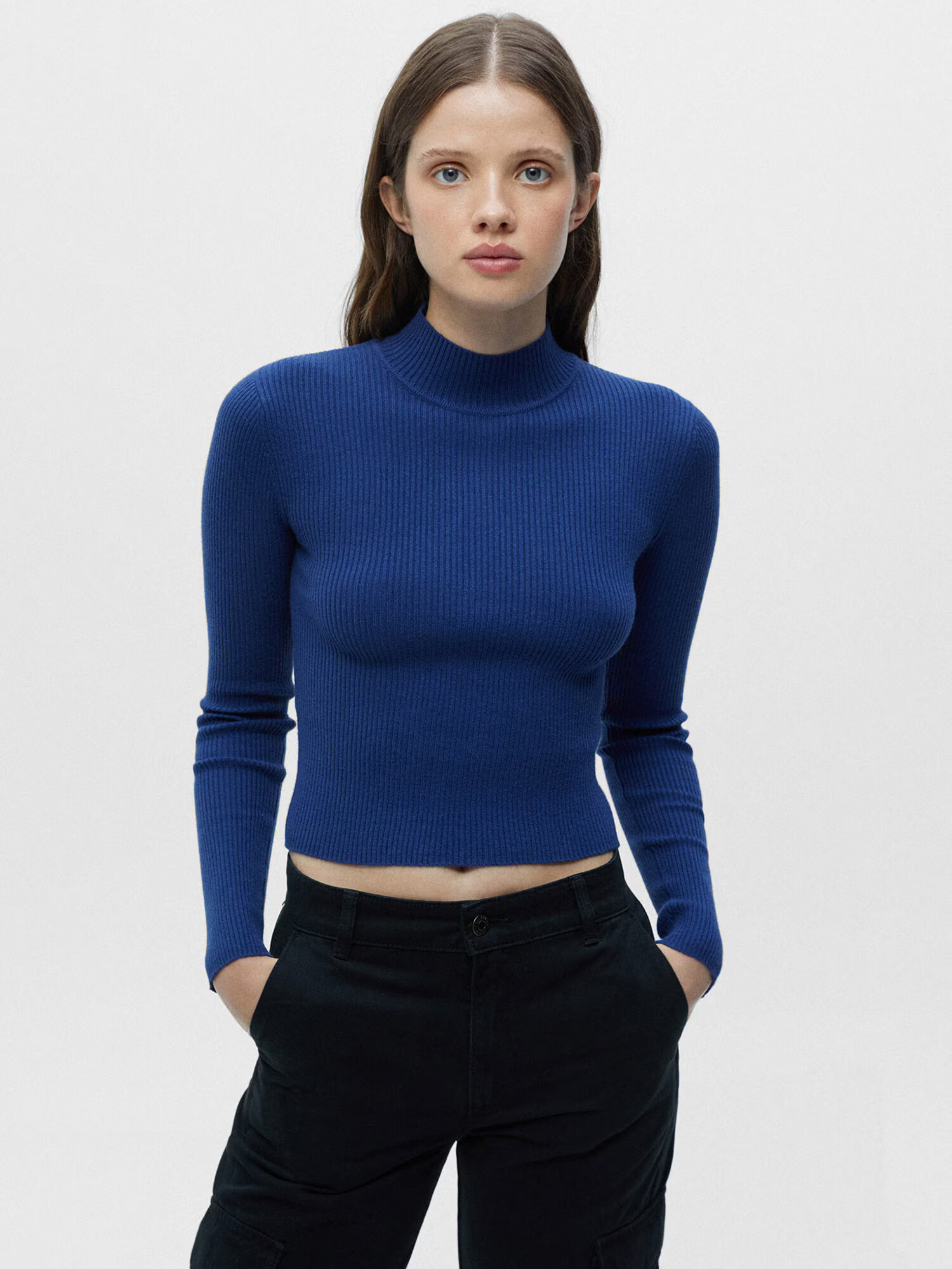 Pull&Bear Pulover albastru - Pled.ro