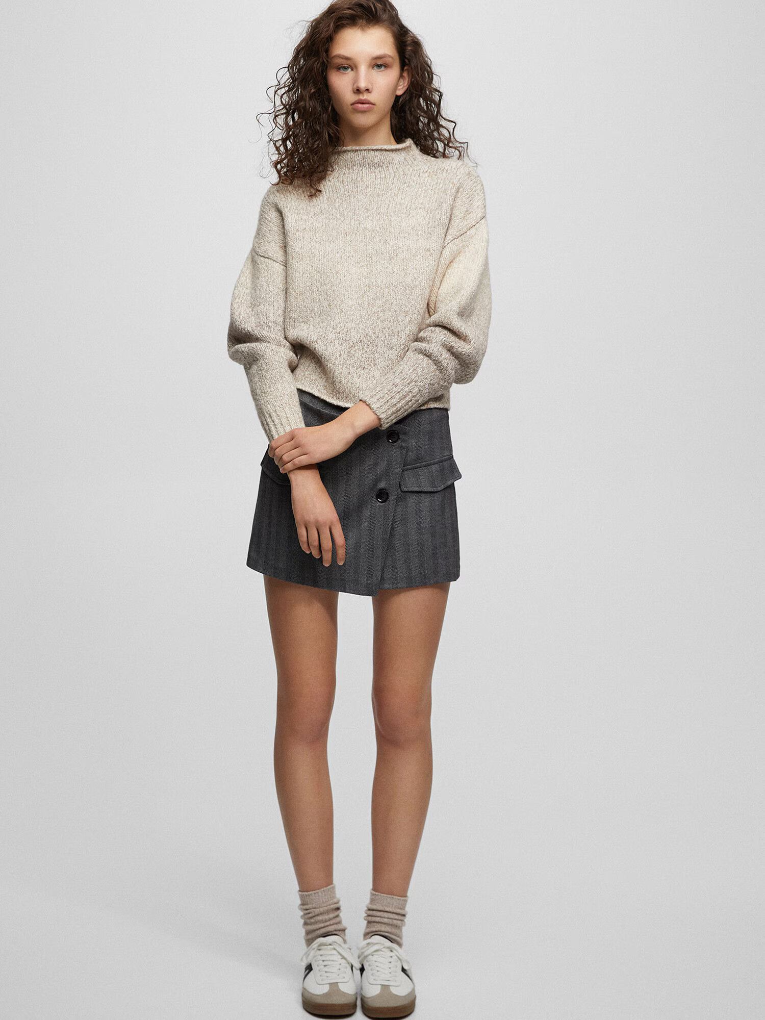 Pull&Bear Pulover bej - Pled.ro