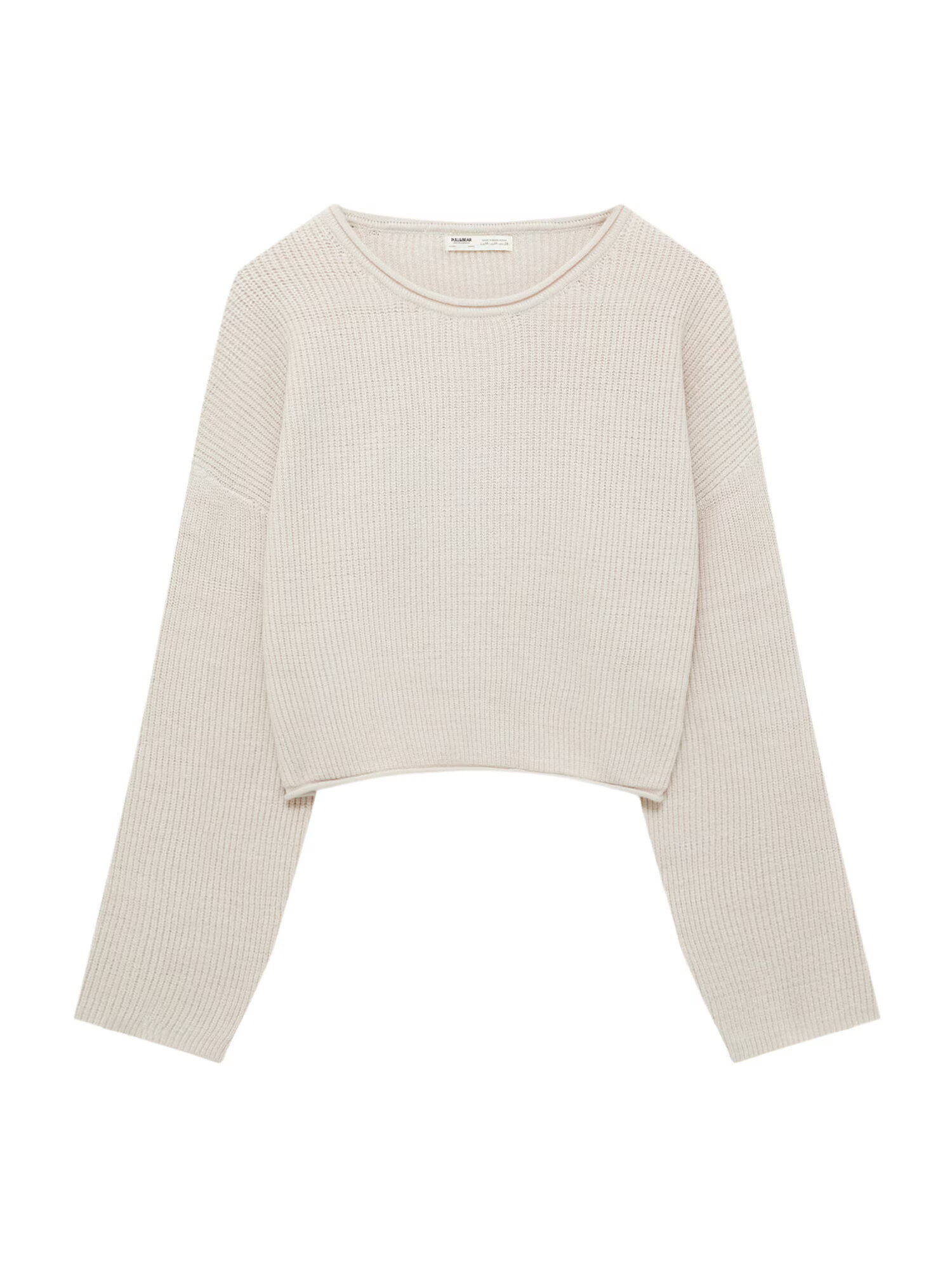 Pull&Bear Pulover ecru - Pled.ro