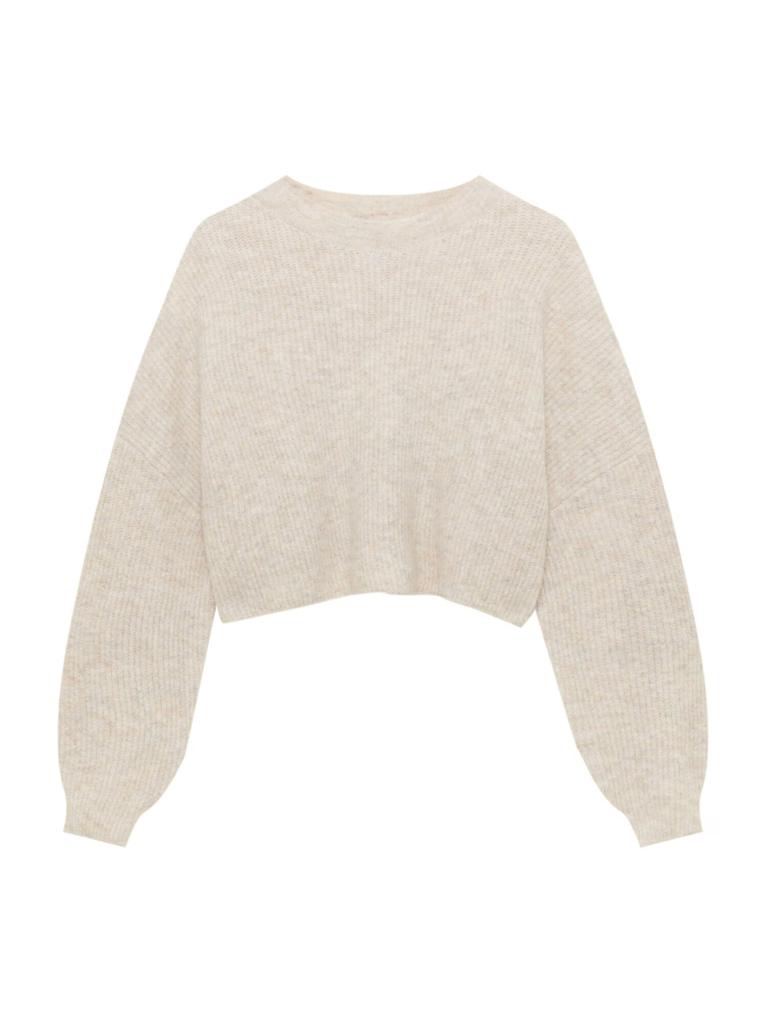 Pull&Bear Pulover ecru - Pled.ro