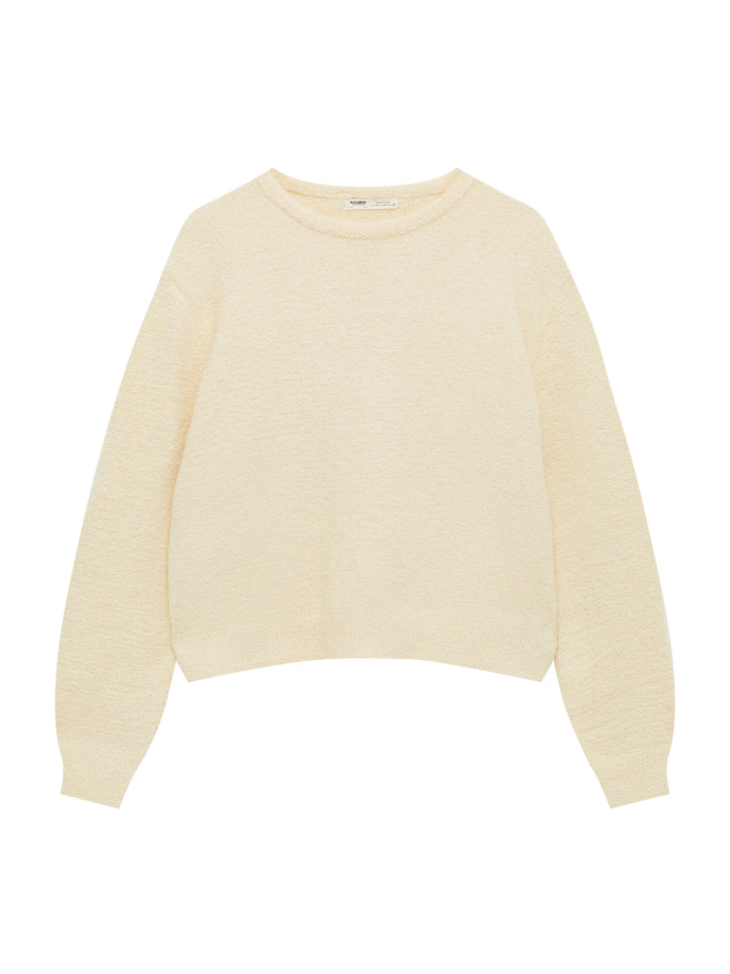 Pull&Bear Pulover galben deschis - Pled.ro