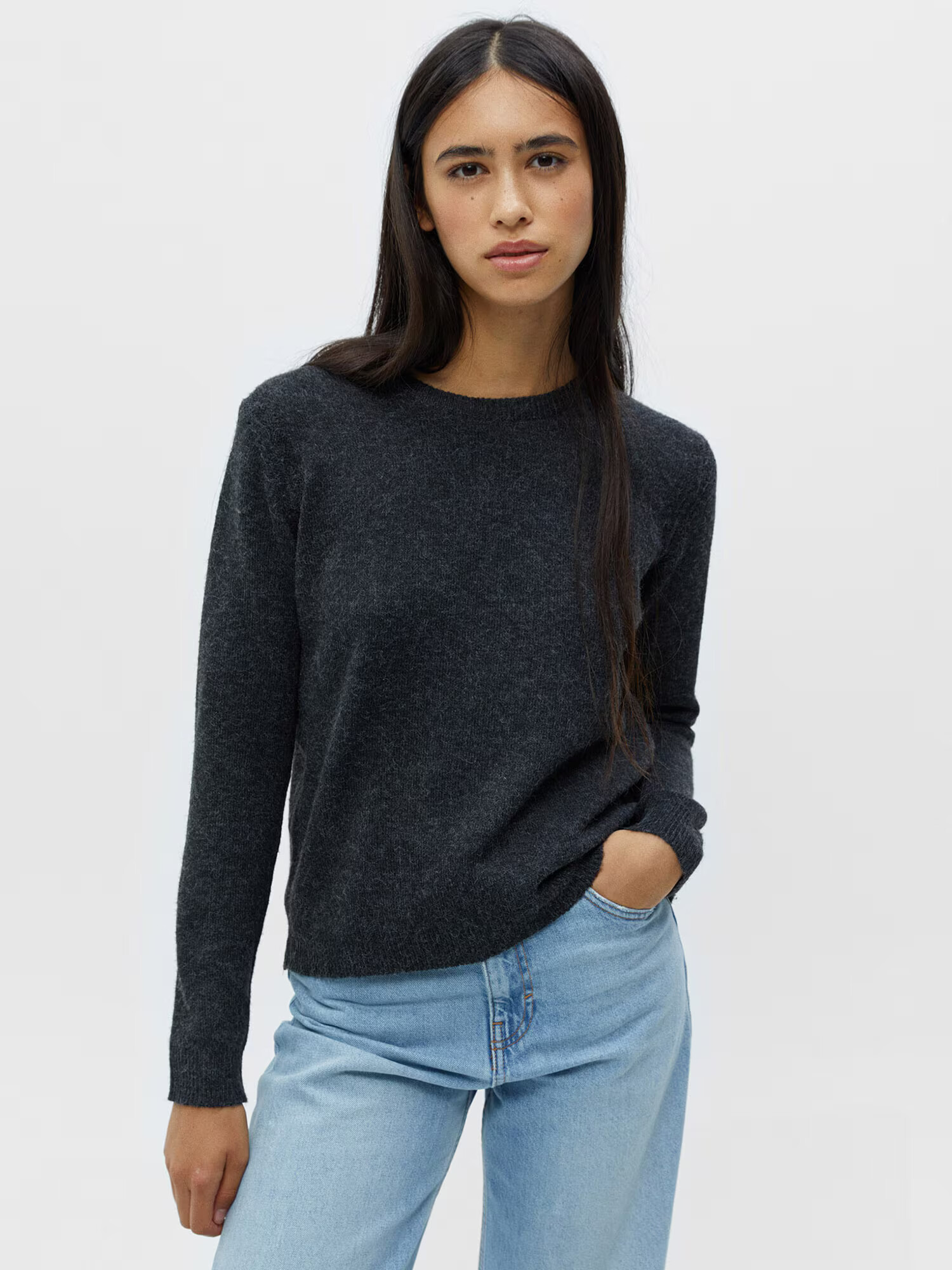 Pull&Bear Pulover gri metalic - Pled.ro