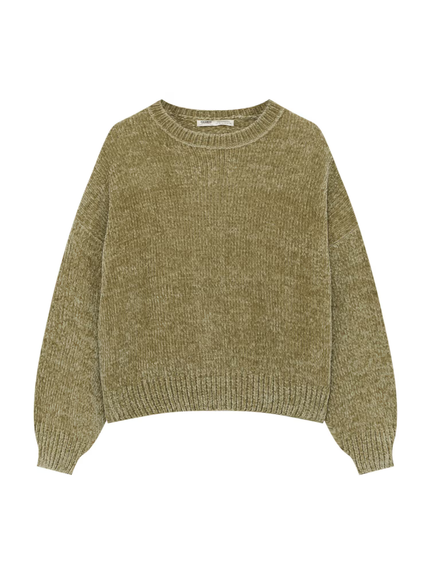 Pull&Bear Pulover kaki - Pled.ro