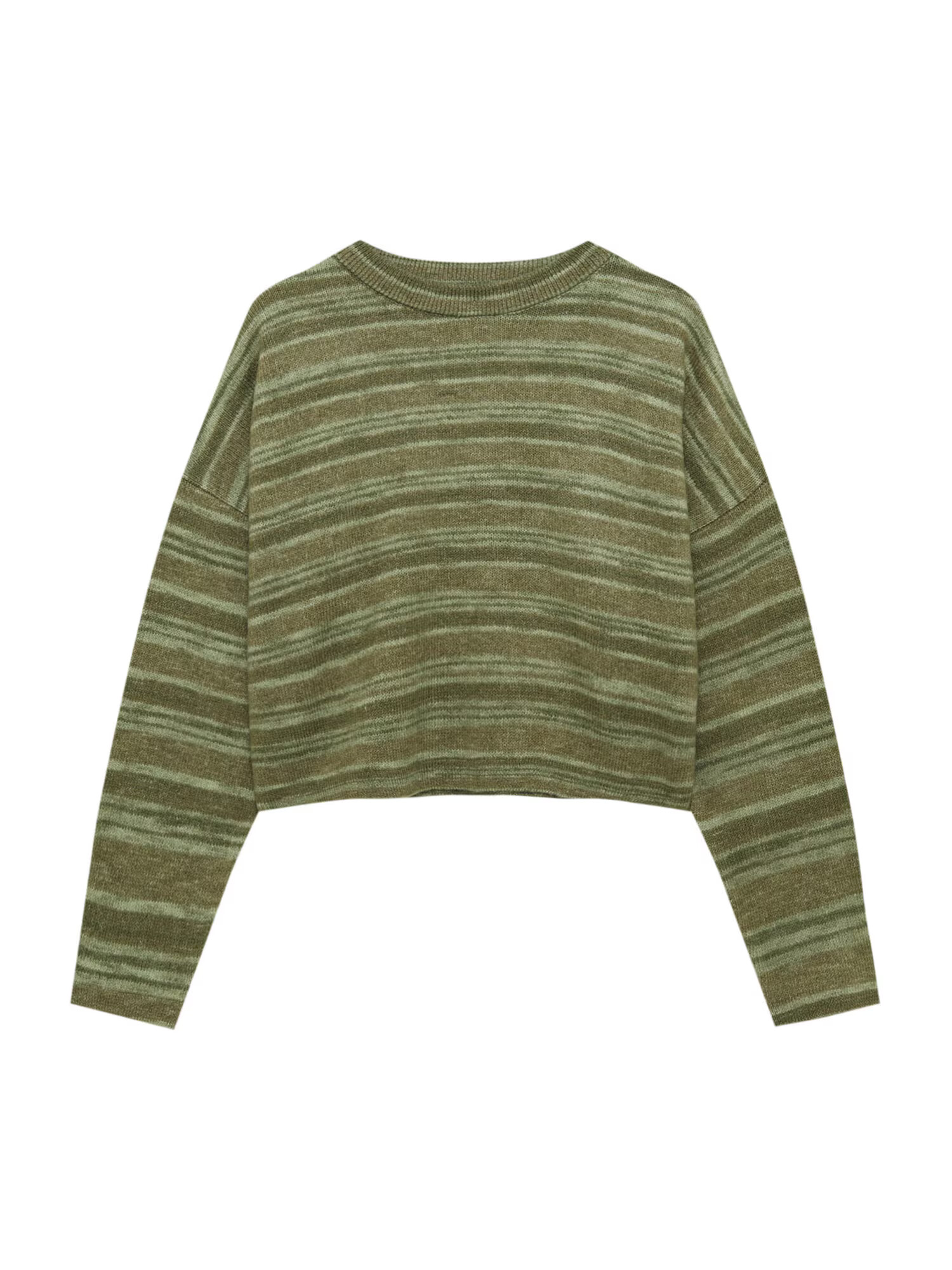 Pull&Bear Pulover kaki / oliv / verde amestecat - Pled.ro