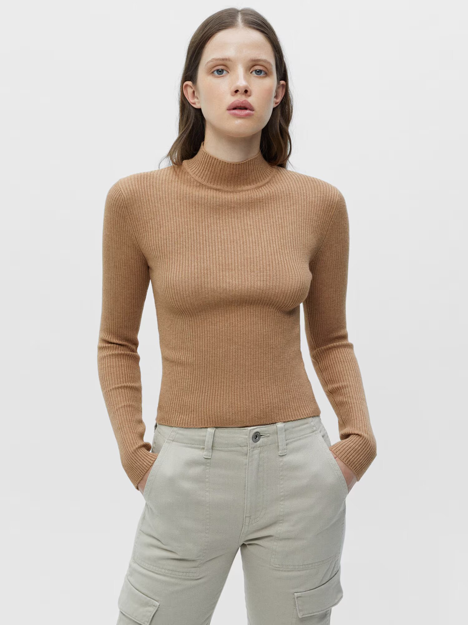 Pull&Bear Pulover maro - Pled.ro