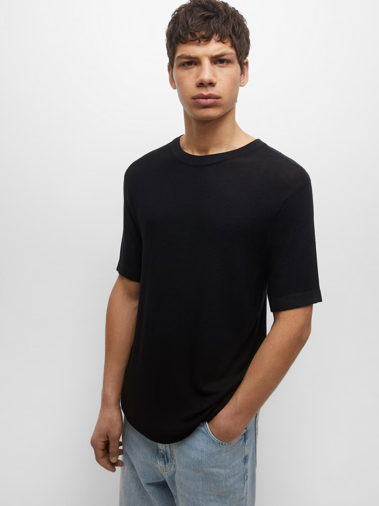 Pull&Bear Tricou negru - Pled.ro