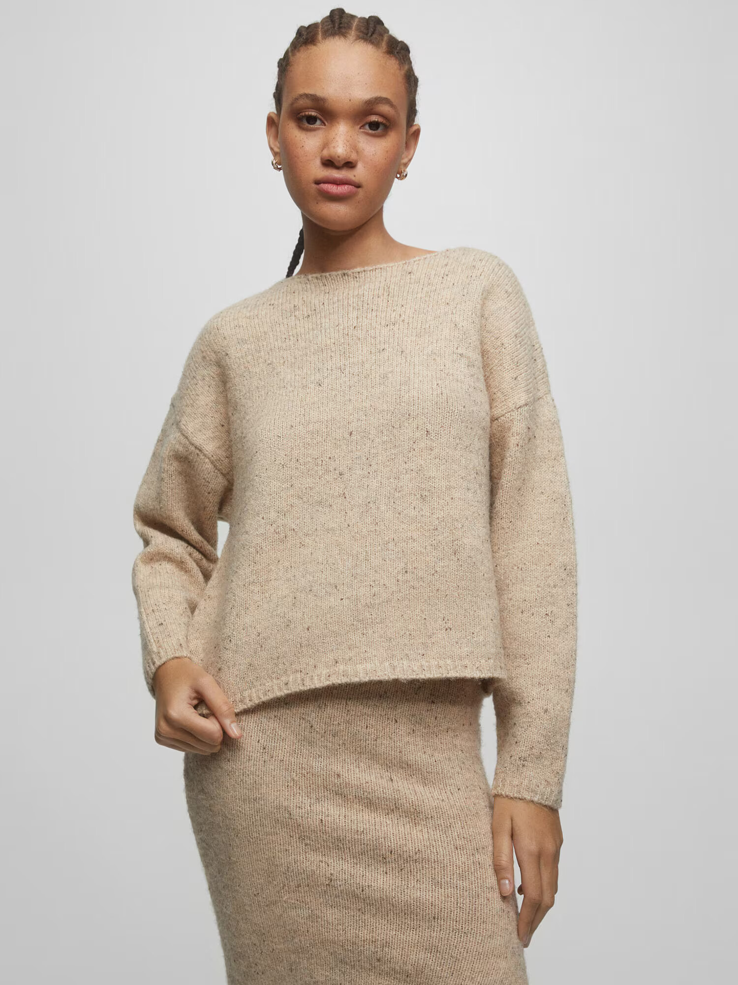 Pull&Bear Pulover nisipiu - Pled.ro