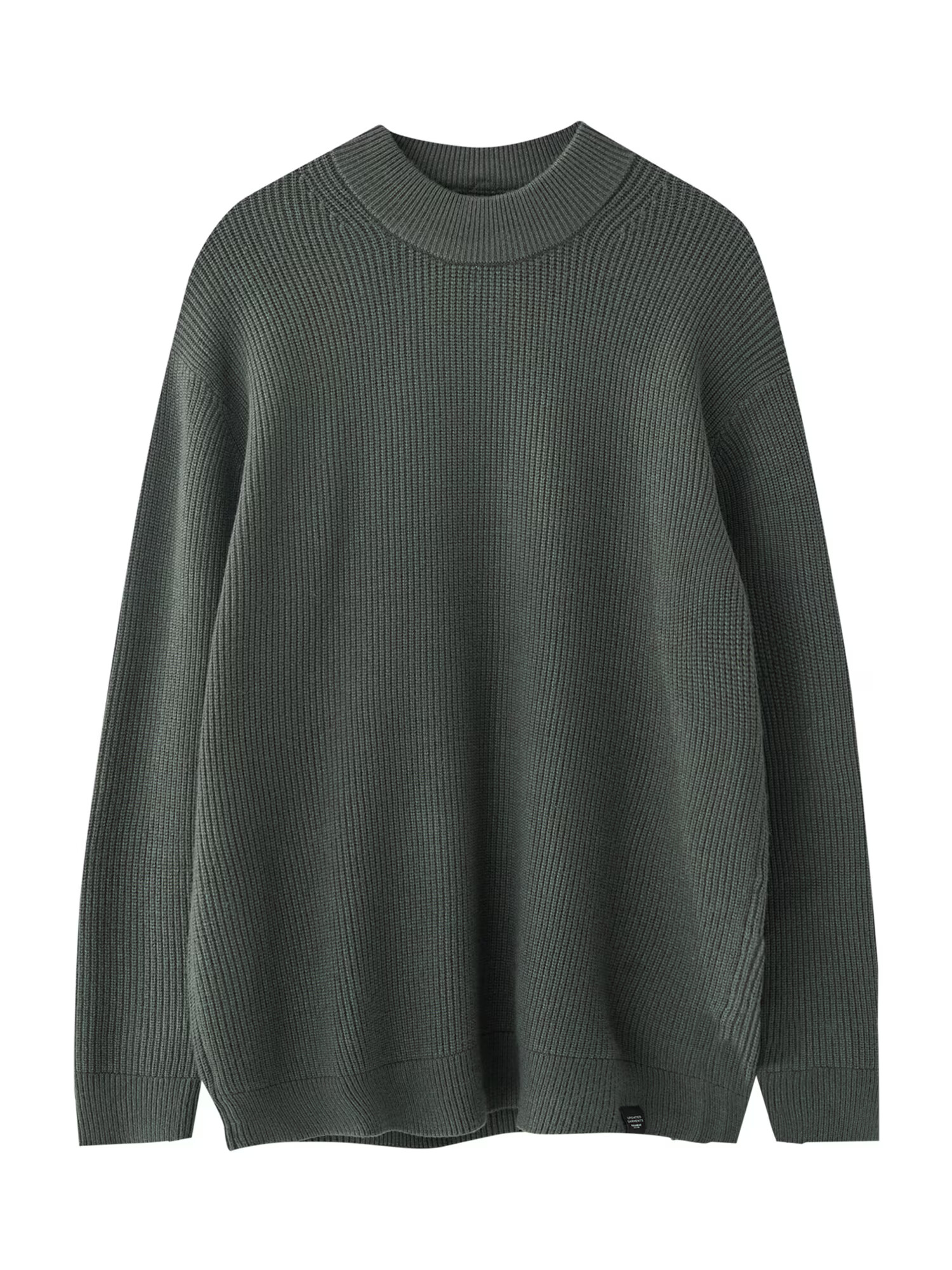 Pull&Bear Pulover verde închis - Pled.ro