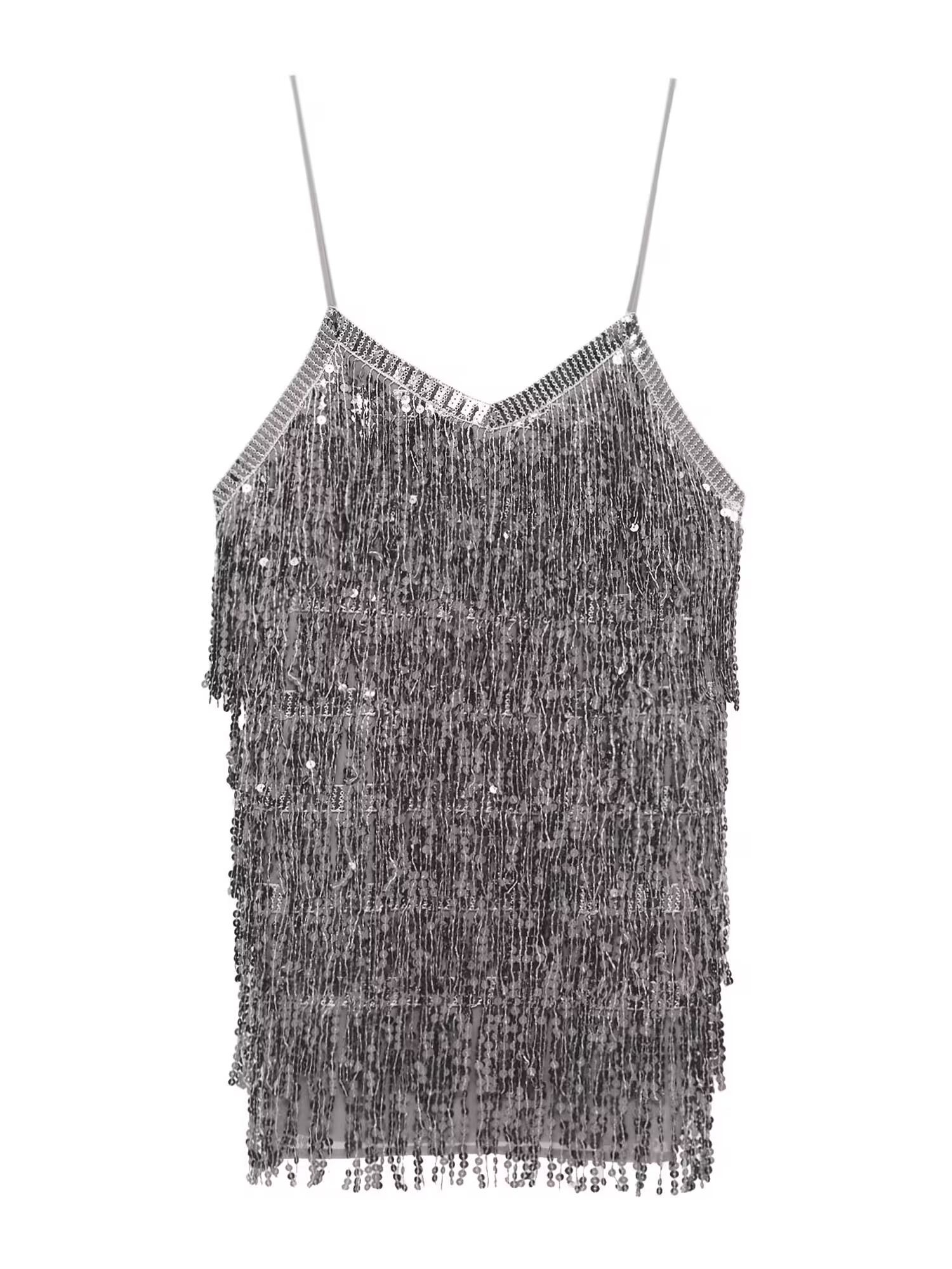 Pull&Bear Rochie de cocktail argintiu - Pled.ro