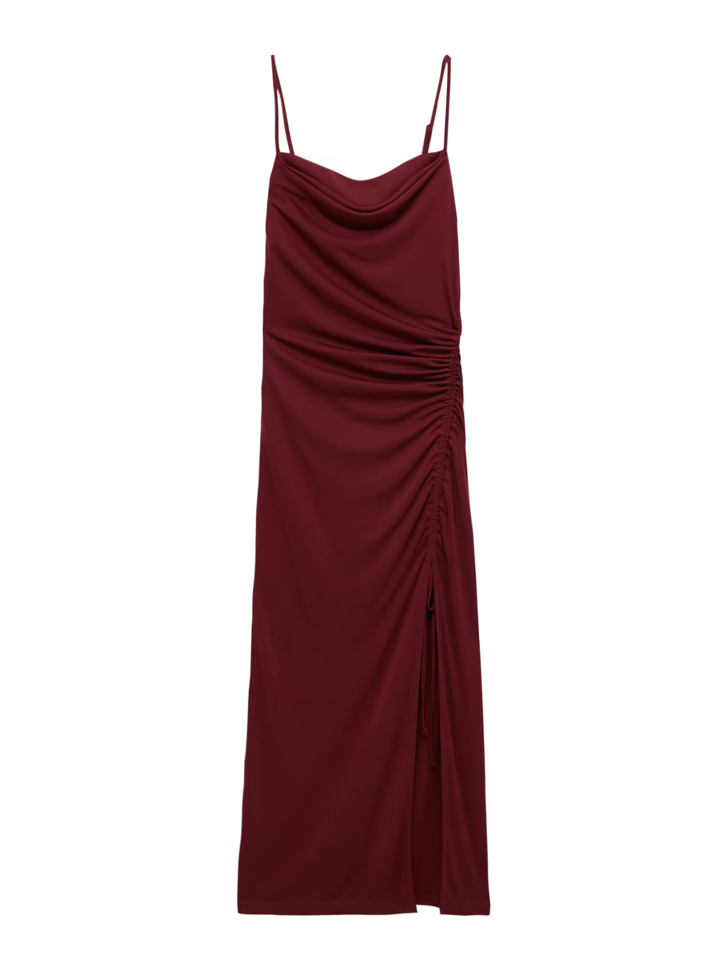 Pull&Bear Rochie de seară roșu burgundy - Pled.ro