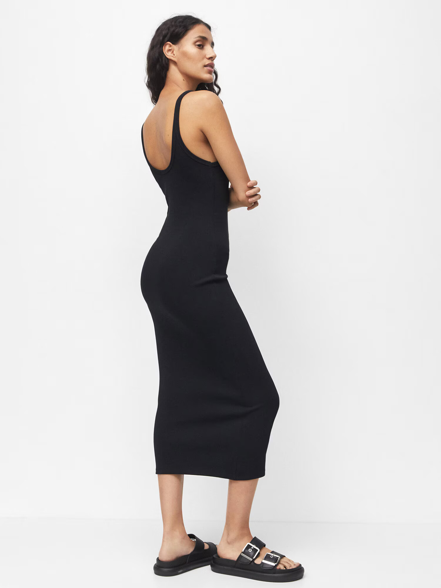 Pull&Bear Rochie de vară negru - Pled.ro