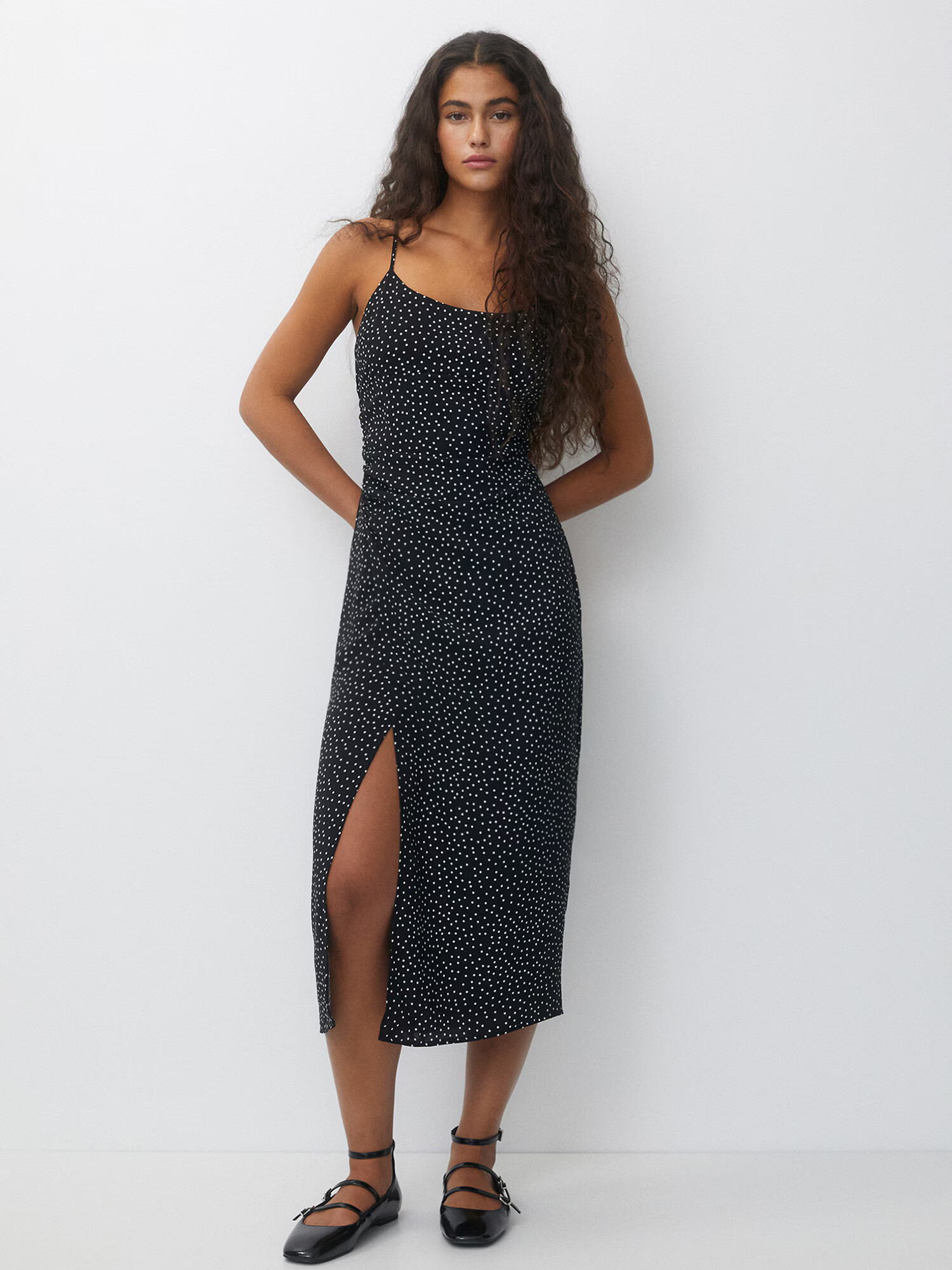 Pull&Bear Rochie de vară negru / alb - Pled.ro