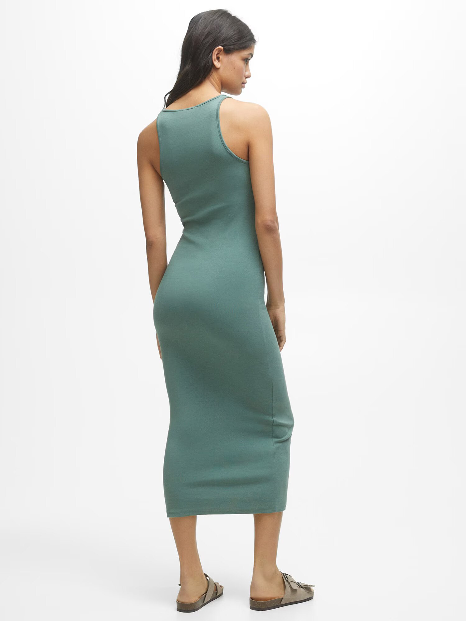 Pull&Bear Rochie de vară verde jad - Pled.ro