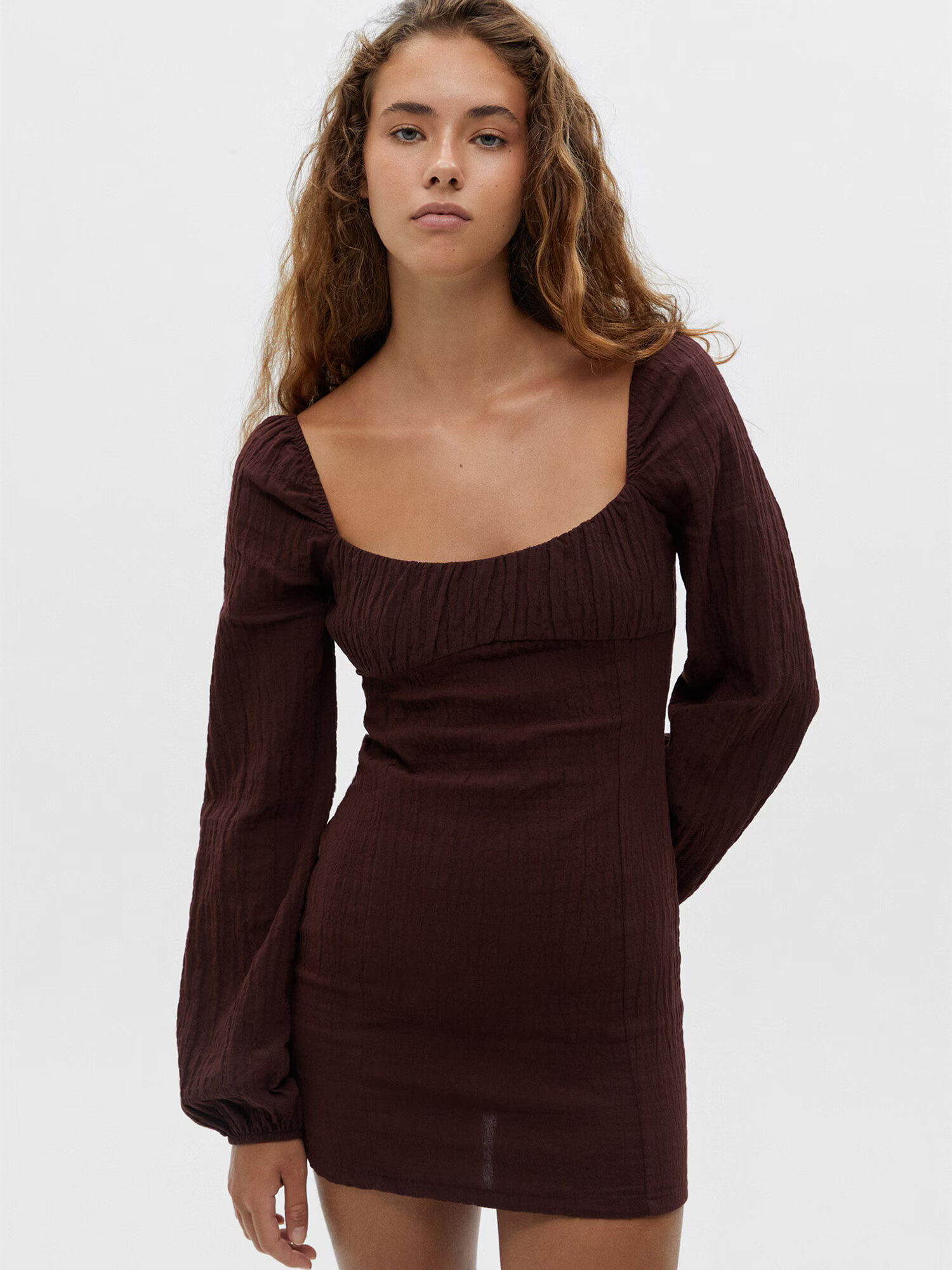 Pull&Bear Rochie maro închis - Pled.ro