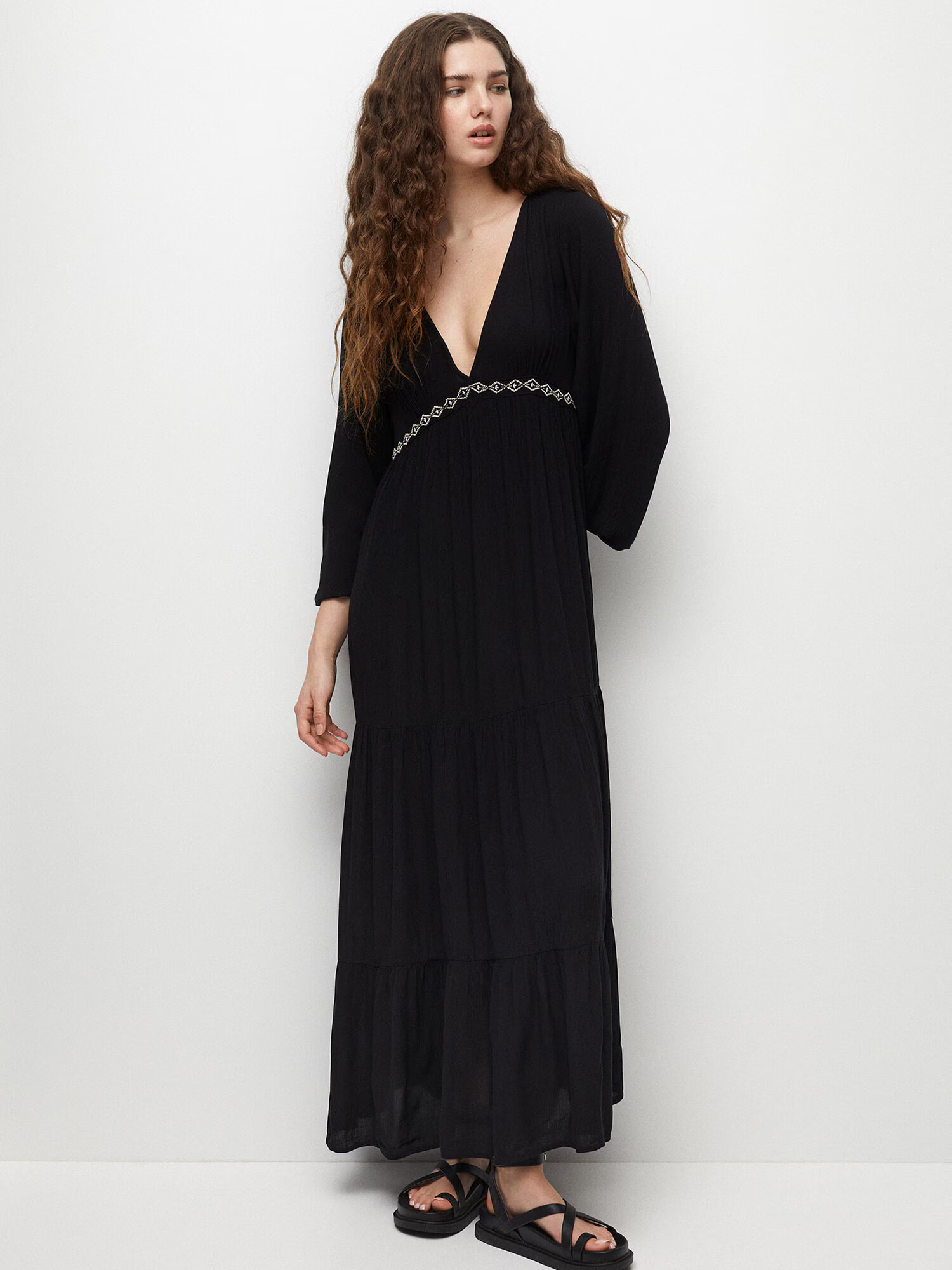 Pull&Bear Rochie negru - Pled.ro