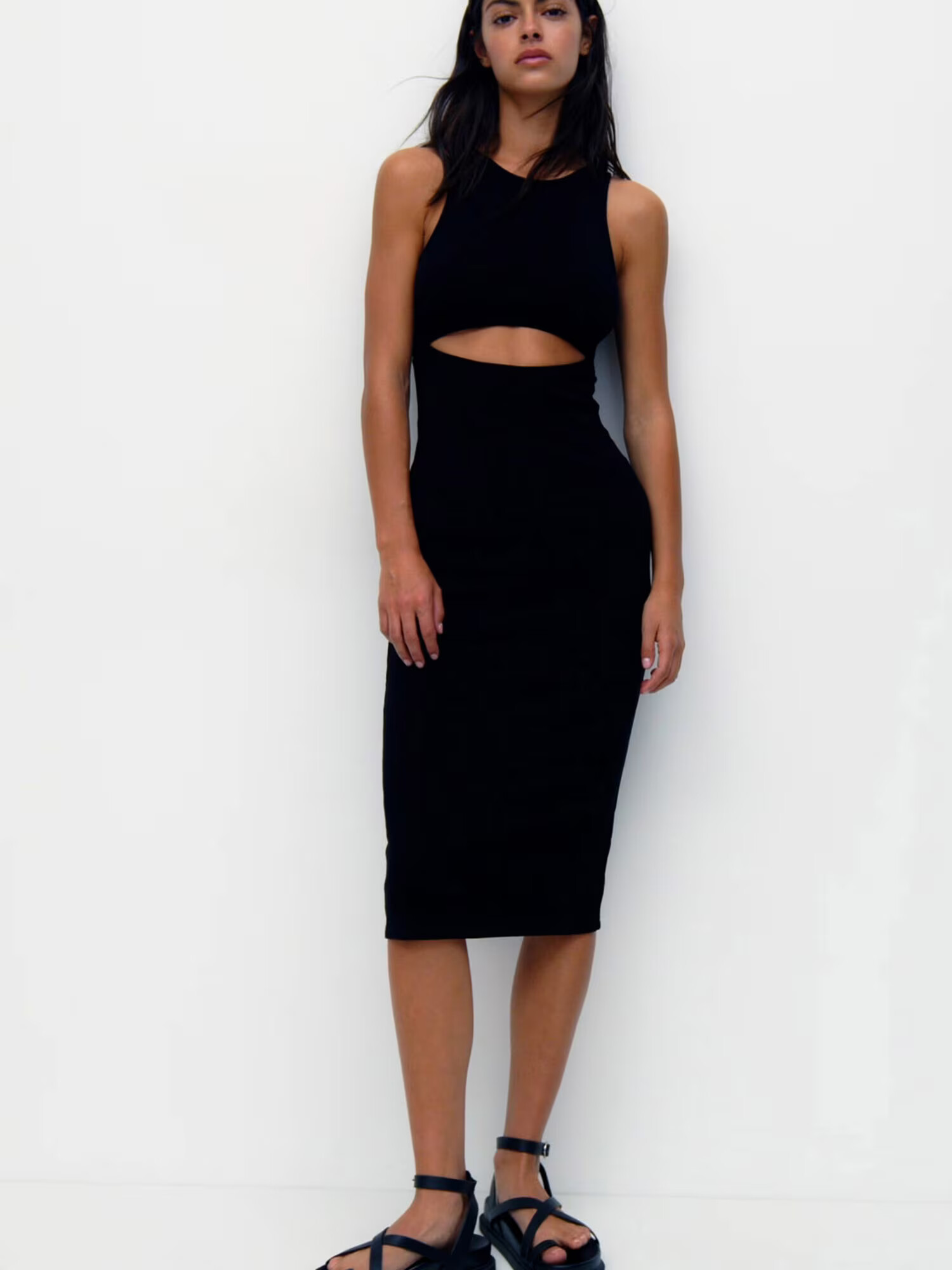 Pull&Bear Rochie negru - Pled.ro