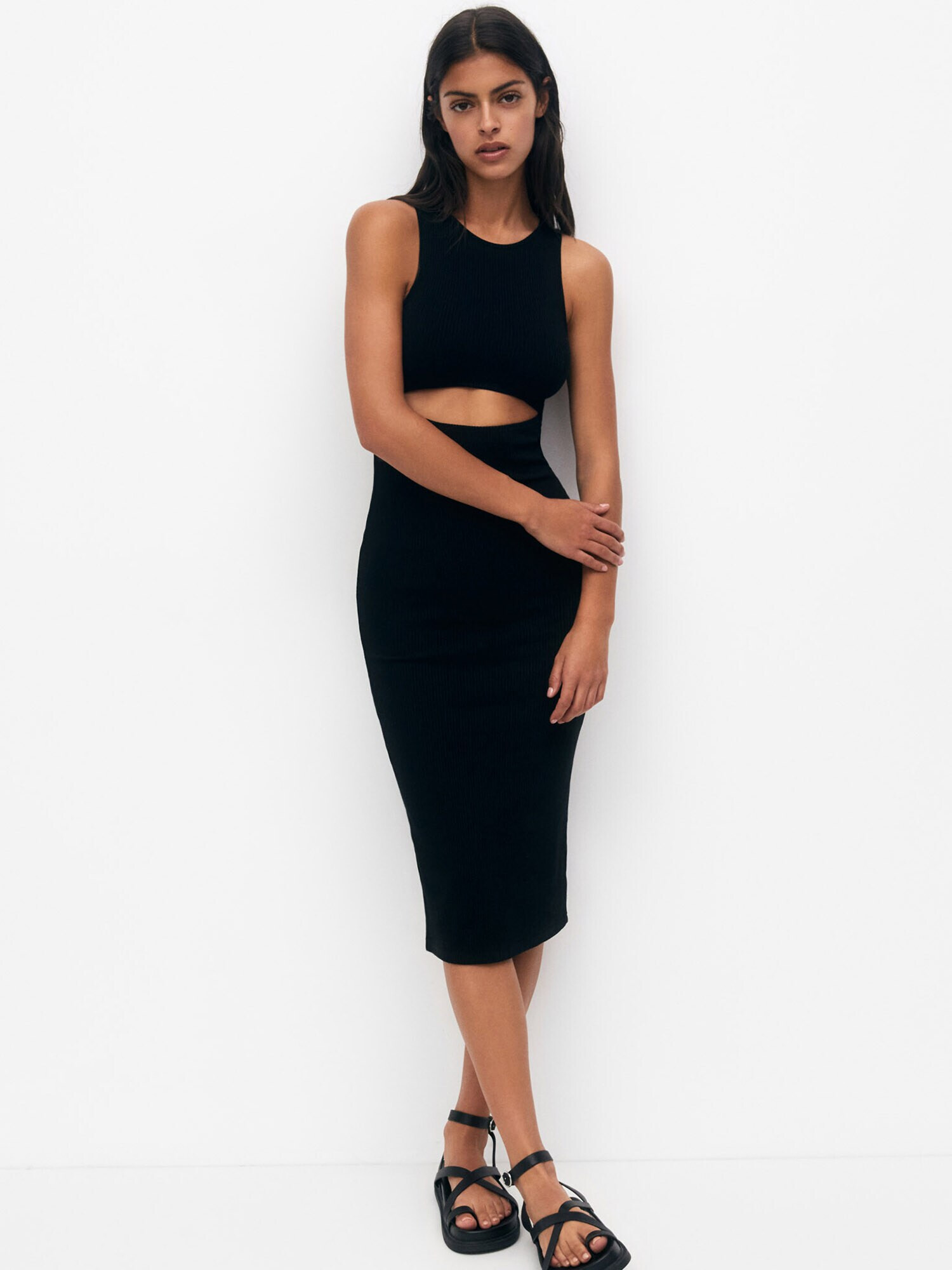 Pull&Bear Rochie negru - Pled.ro