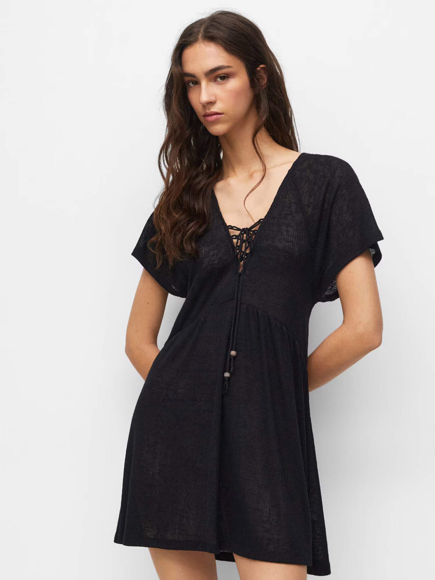 Pull&Bear Rochie negru - Pled.ro