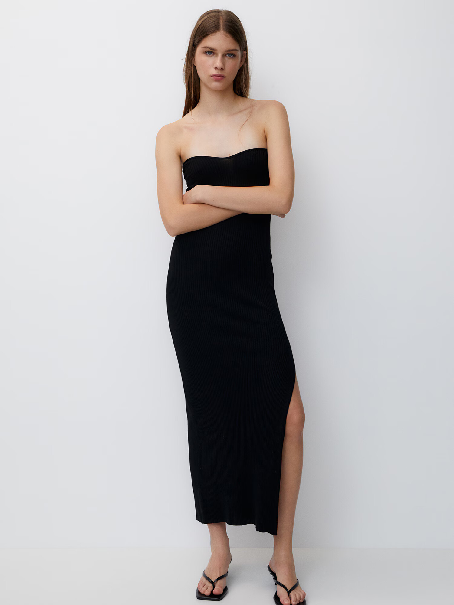 Pull&Bear Rochie negru - Pled.ro