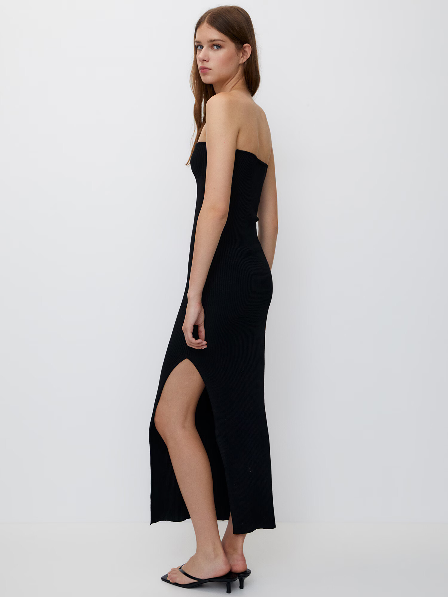 Pull&Bear Rochie negru - Pled.ro