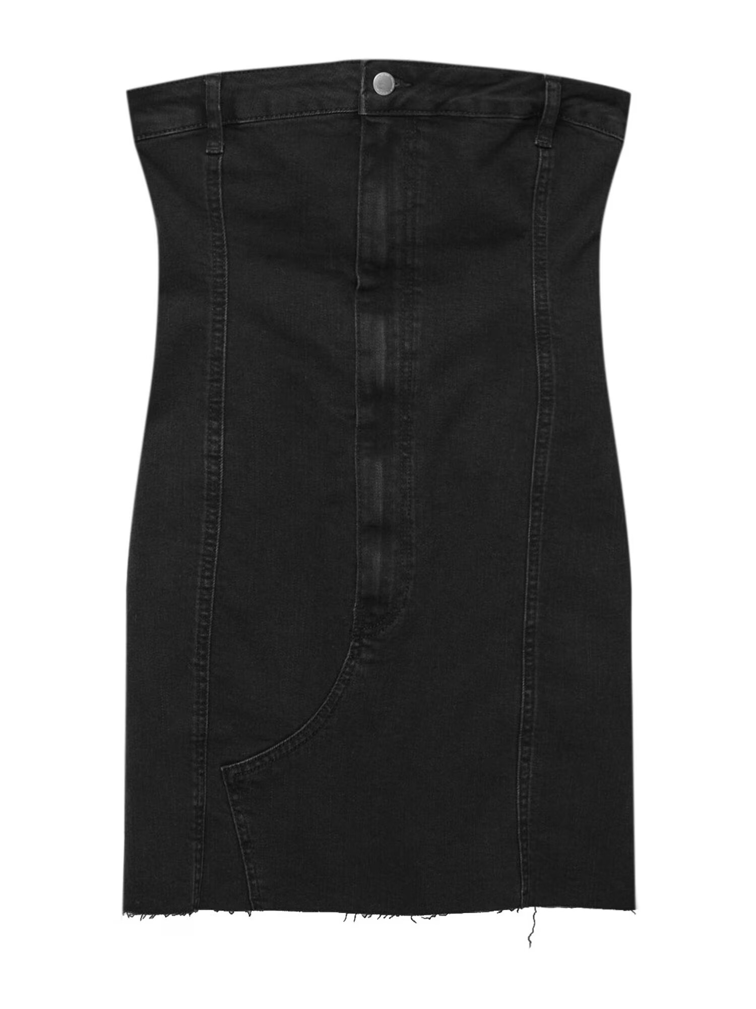 Pull&Bear Rochie negru denim - Pled.ro