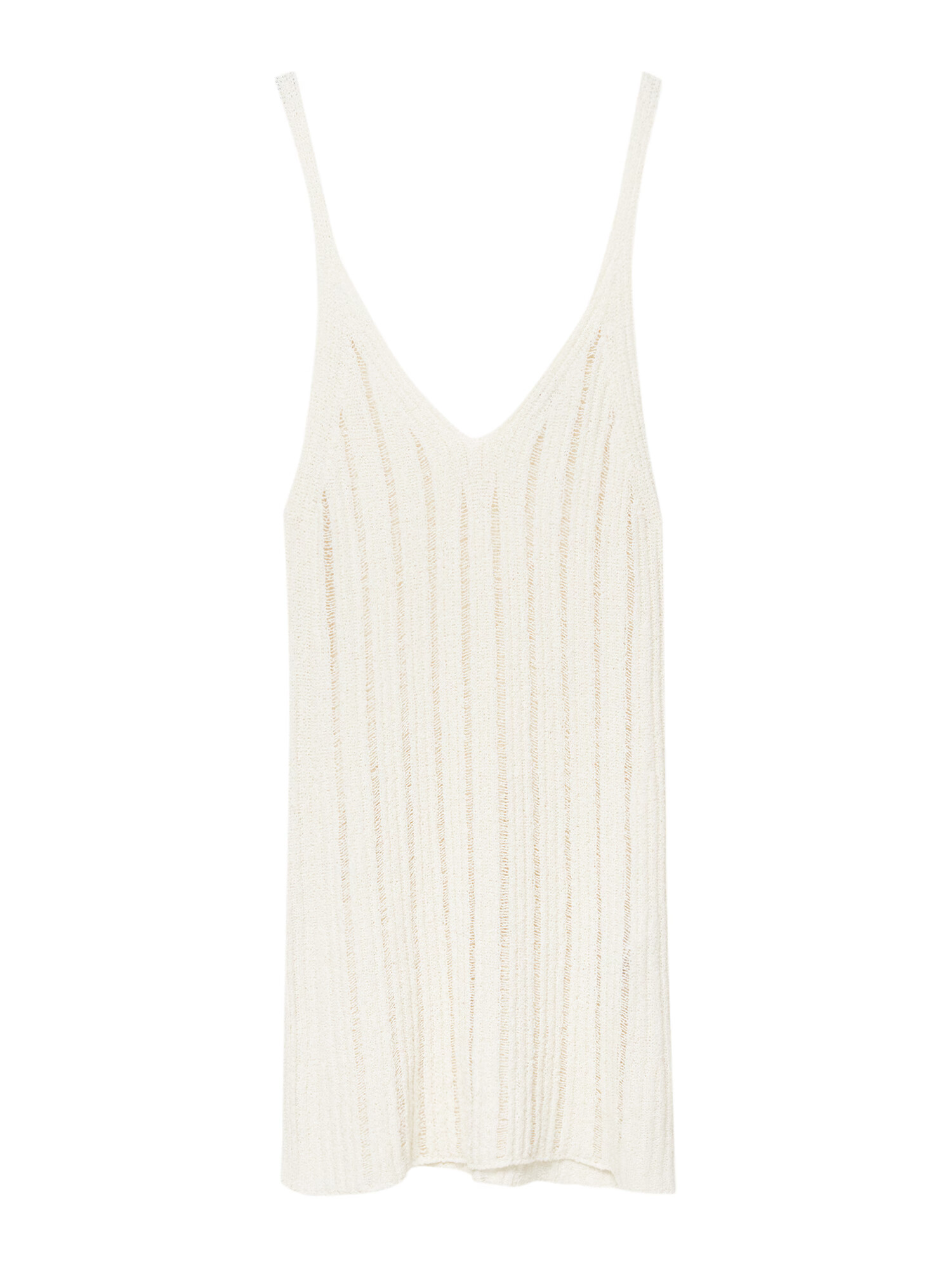 Pull&Bear Rochie tricotat crem - Pled.ro