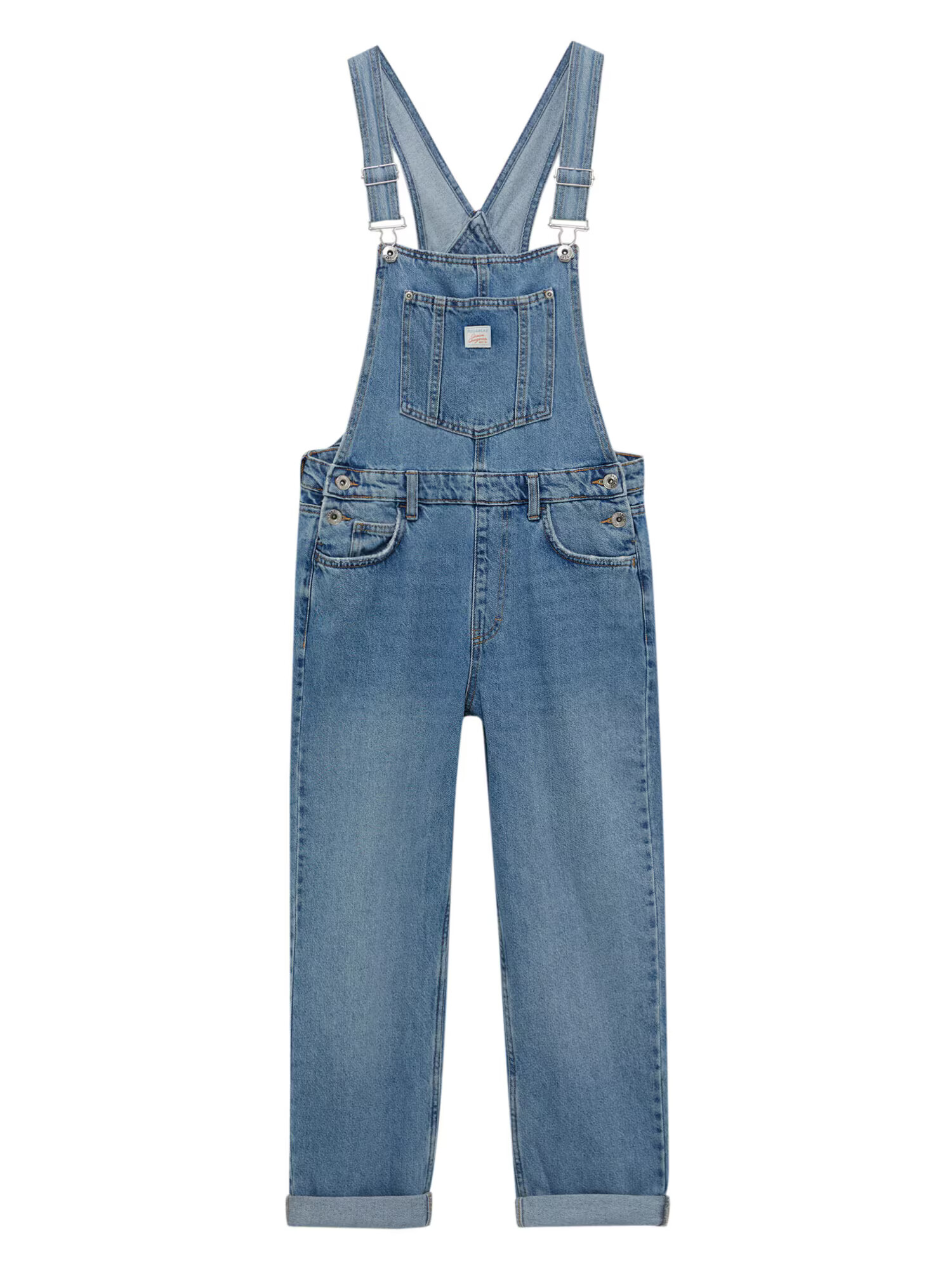 Pull&Bear Salopetă albastru denim - Pled.ro