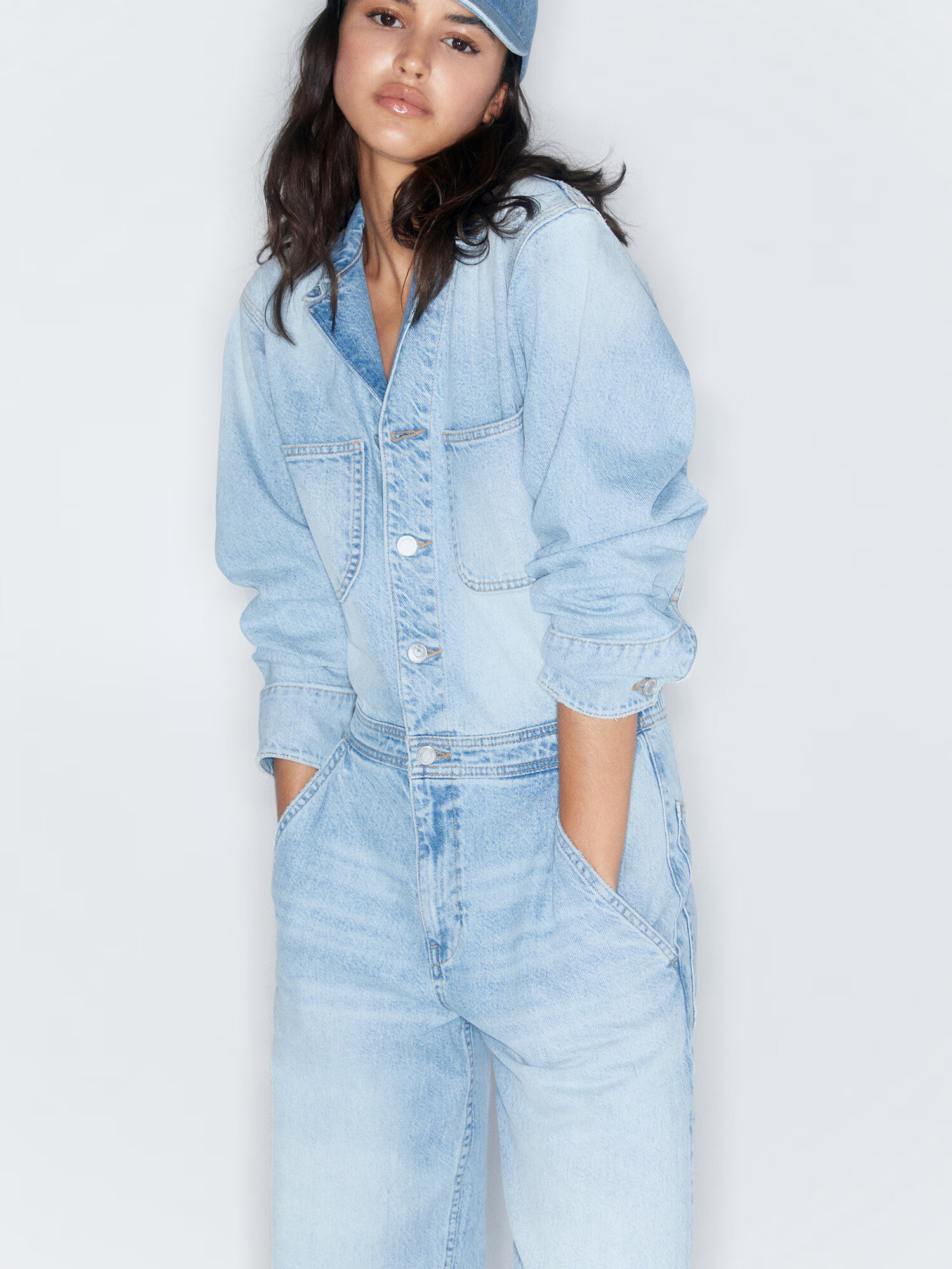 Pull&Bear Șapcă albastru denim - Pled.ro